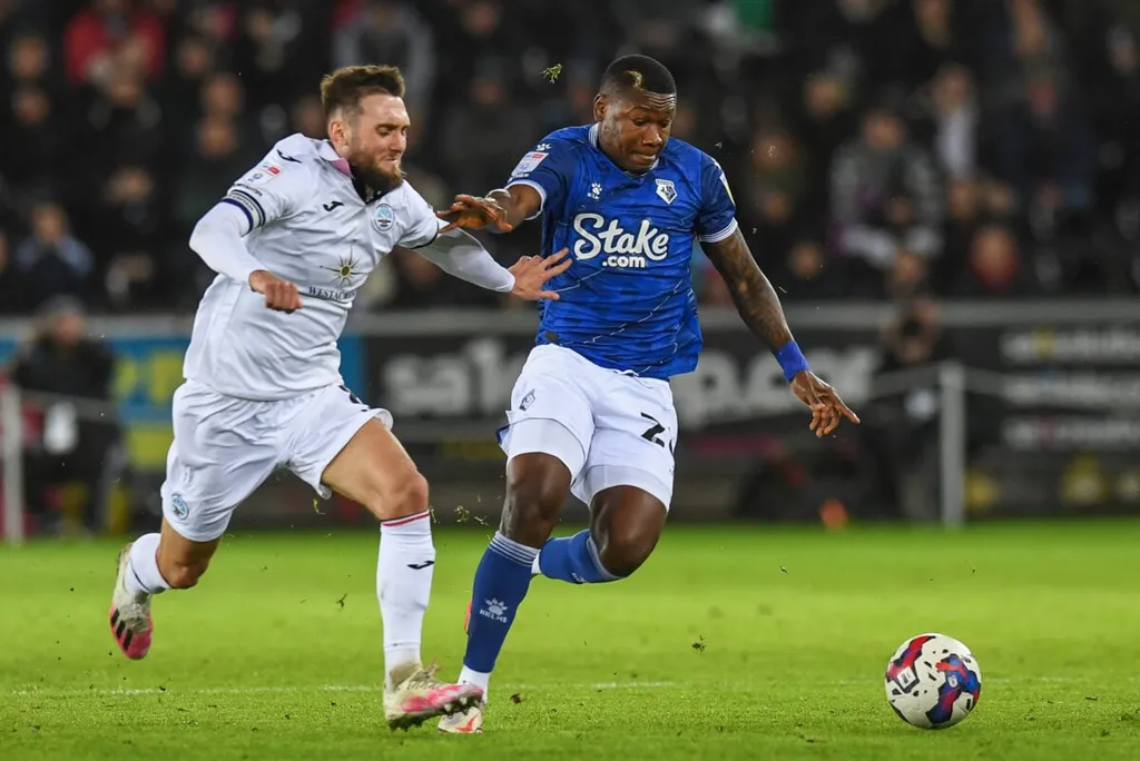 16-cap Super Eagles winger terminated by EFL side Watfordg the Sky Bet Championship match Swan