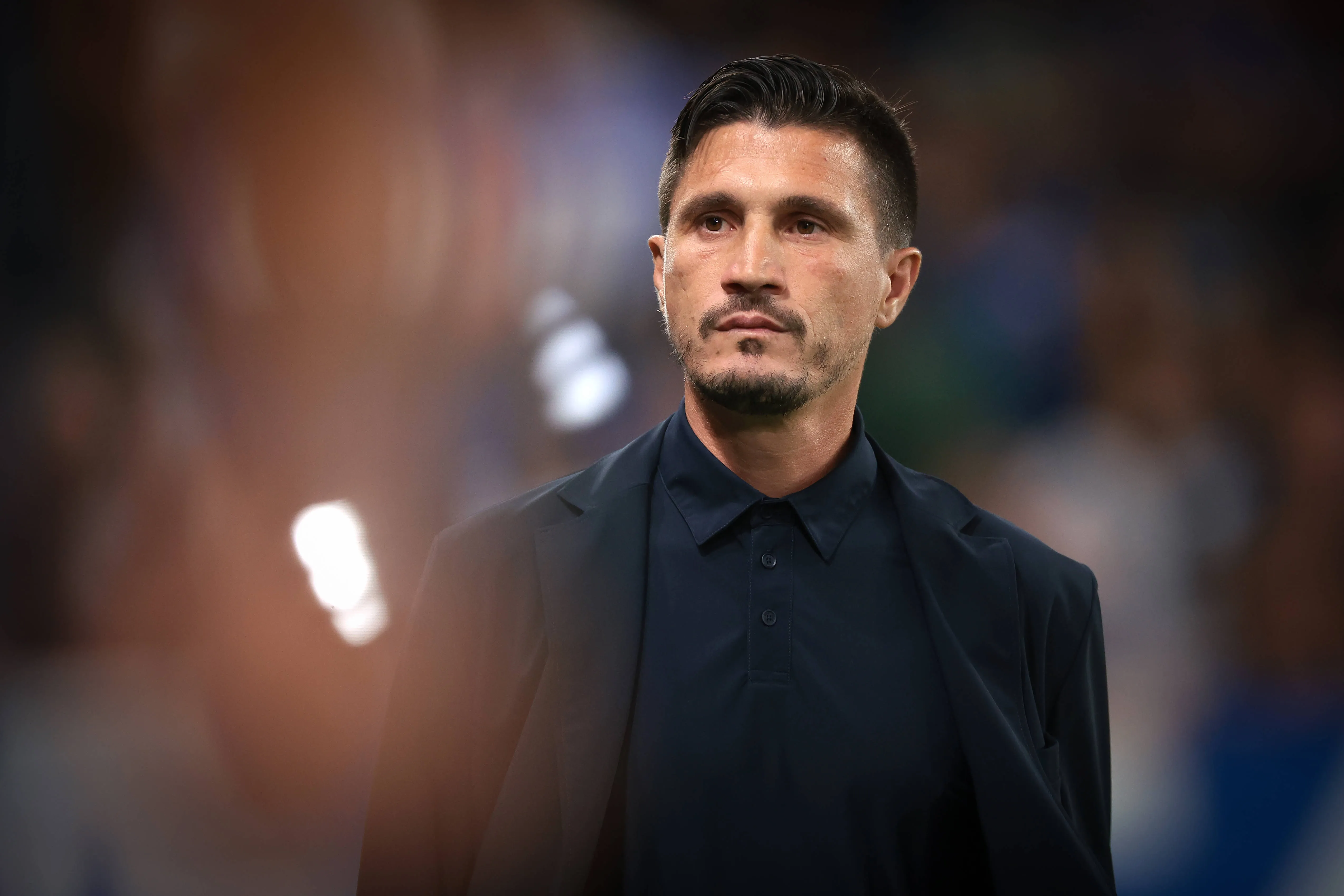 Fabio Pisacane Head Coach of Cagliari Calcio looks on. 