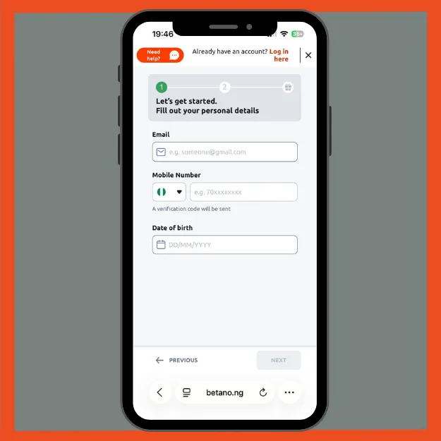 Betano review registration process