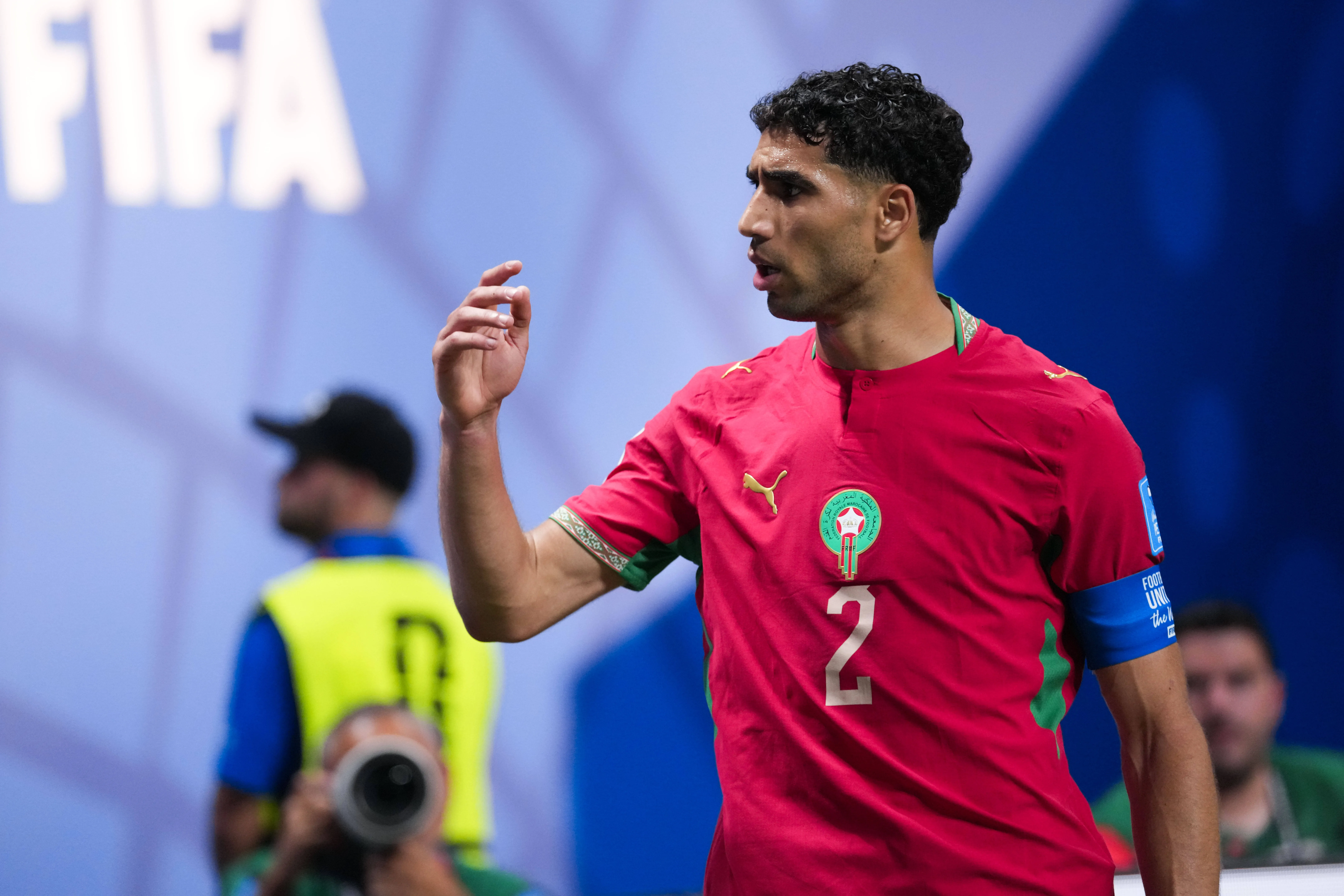 Achraf Hakimi of Morocco