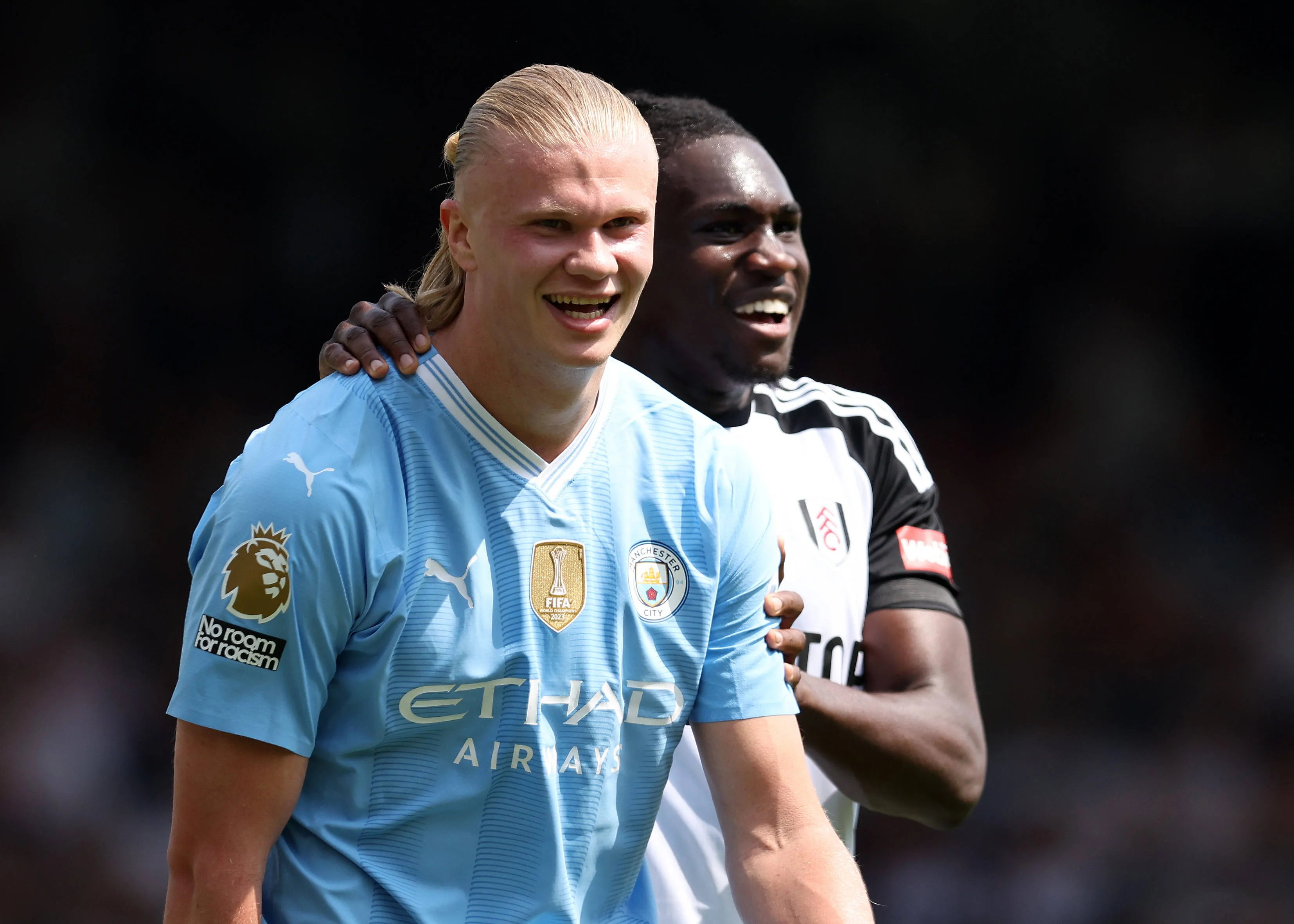 Calvin Bassey and Erling Haaland