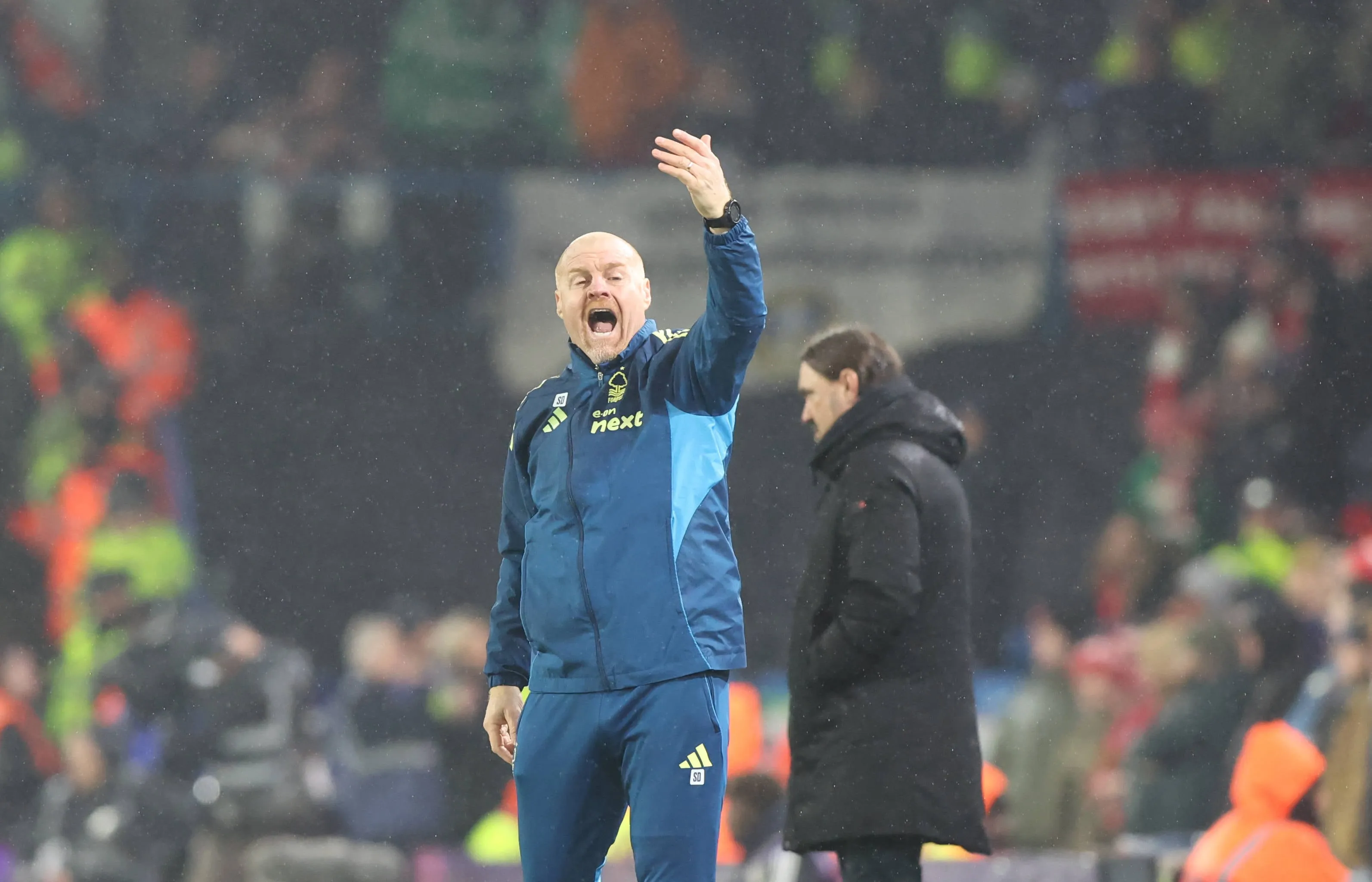 Sean Dyche in action for Nottingham Forest