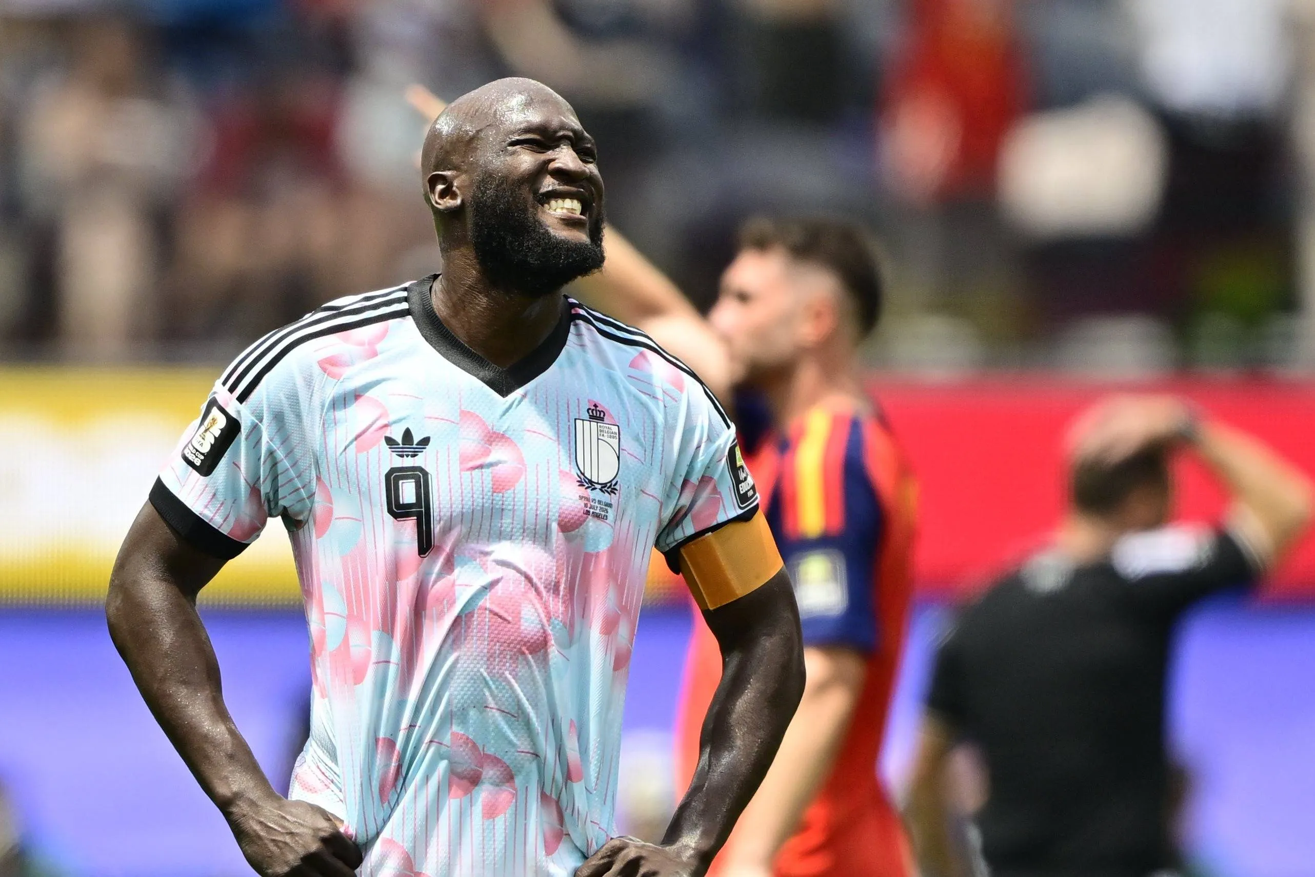 Romelu Lukaku in action for Belgium