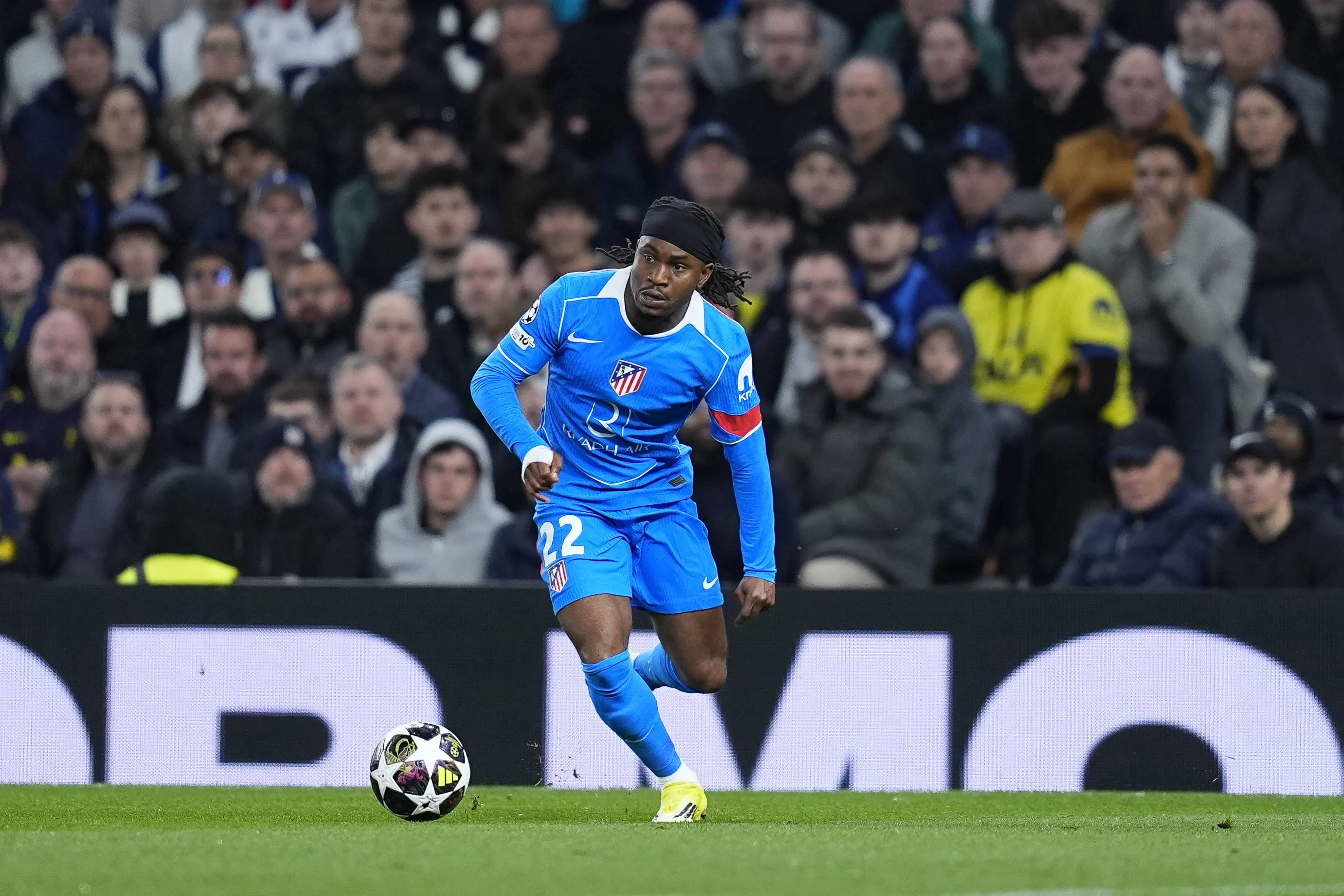 Ademola Lookman of Atletico de Madrid in action during the UEFA Champions League match vs Tottenham Hotspur