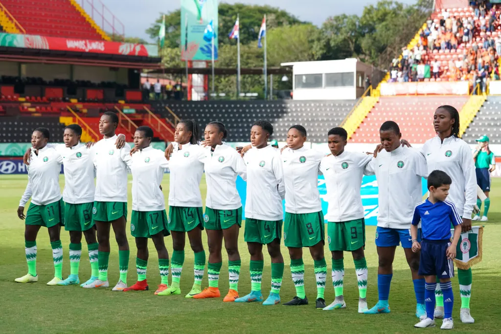 Nigeria's Women's U20 team, the Falconets at the last FIFA U20 World Cup in Costa Rica