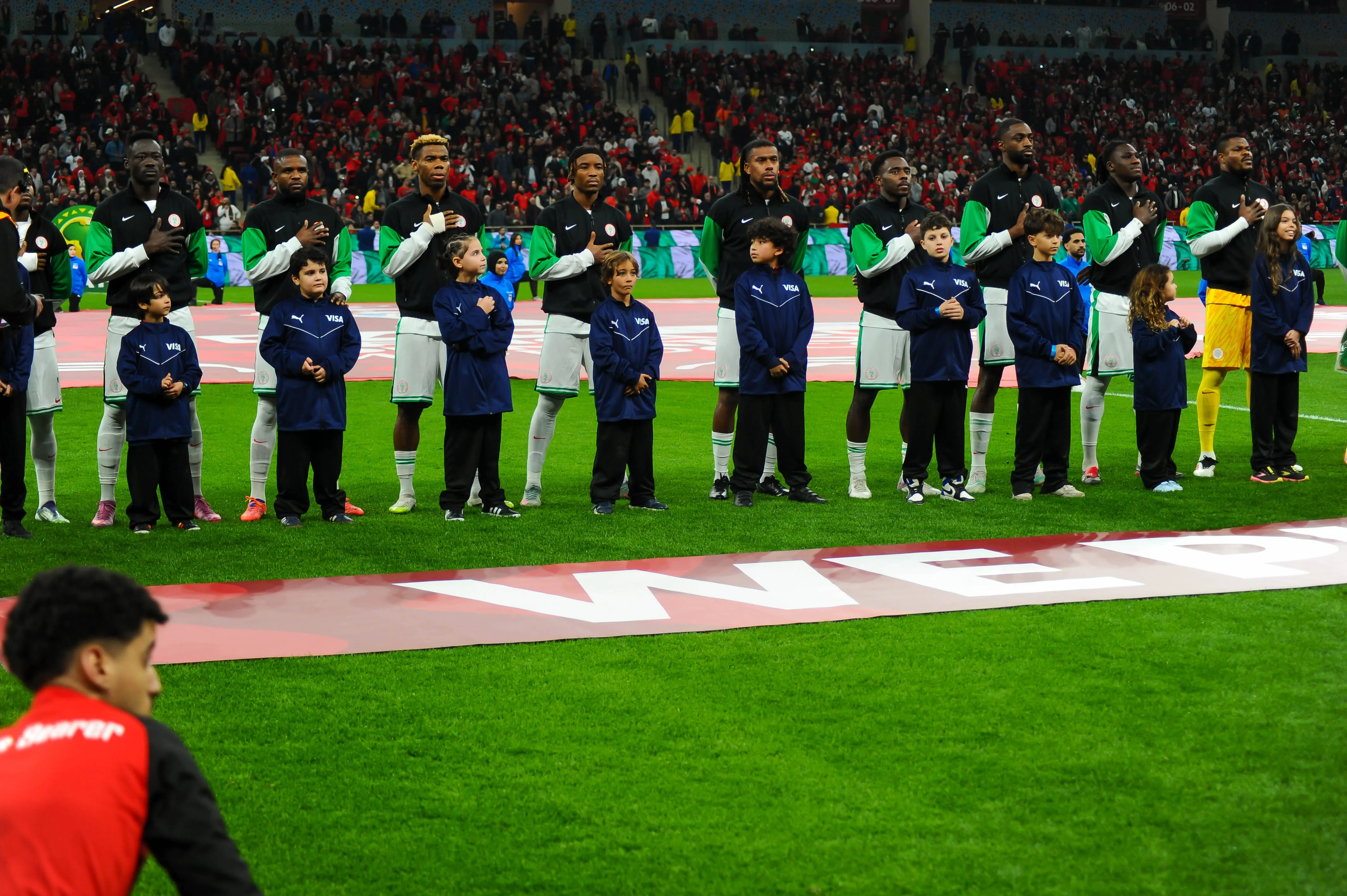 Stanley Nwabali, Bright Osayi Samuel, Semi Ajayi, Calvin Bassey, Bruno Onyemaechi, Frank Onyeka, Raphael Onyedika, Alx Iwobi, Ademola Lookman, Akor Adams, Victor Osimhen