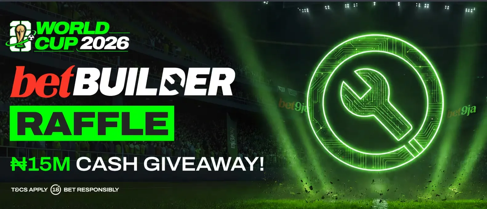 Bet9ja Bet Builder World Cup Raffle promotion