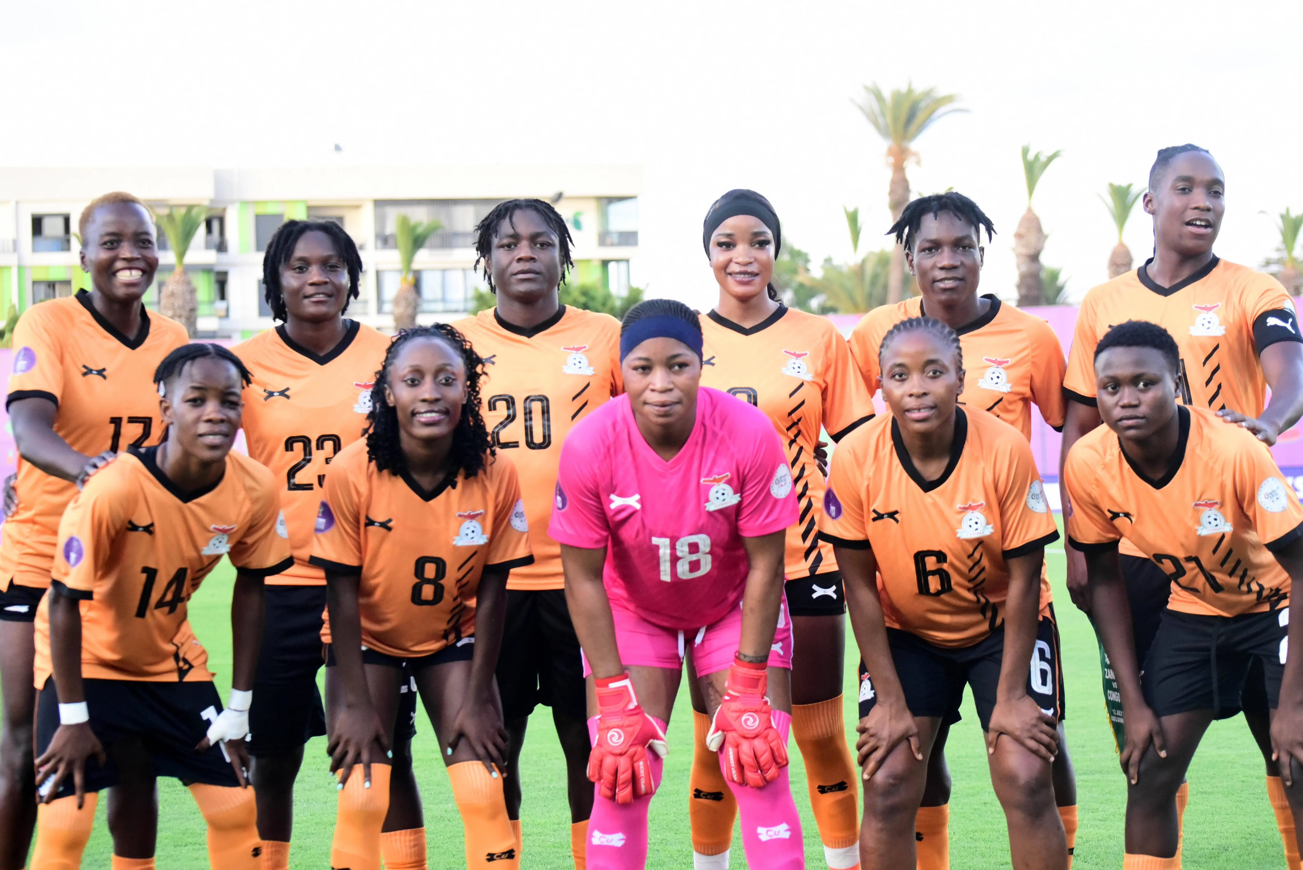 Zambia during the 2025 Women s Africa Cup of Nations WAFCON match between Zambia and Congo Dr at Stade El Bachir on July 12, 2025 in Mohammedia, Morocco.