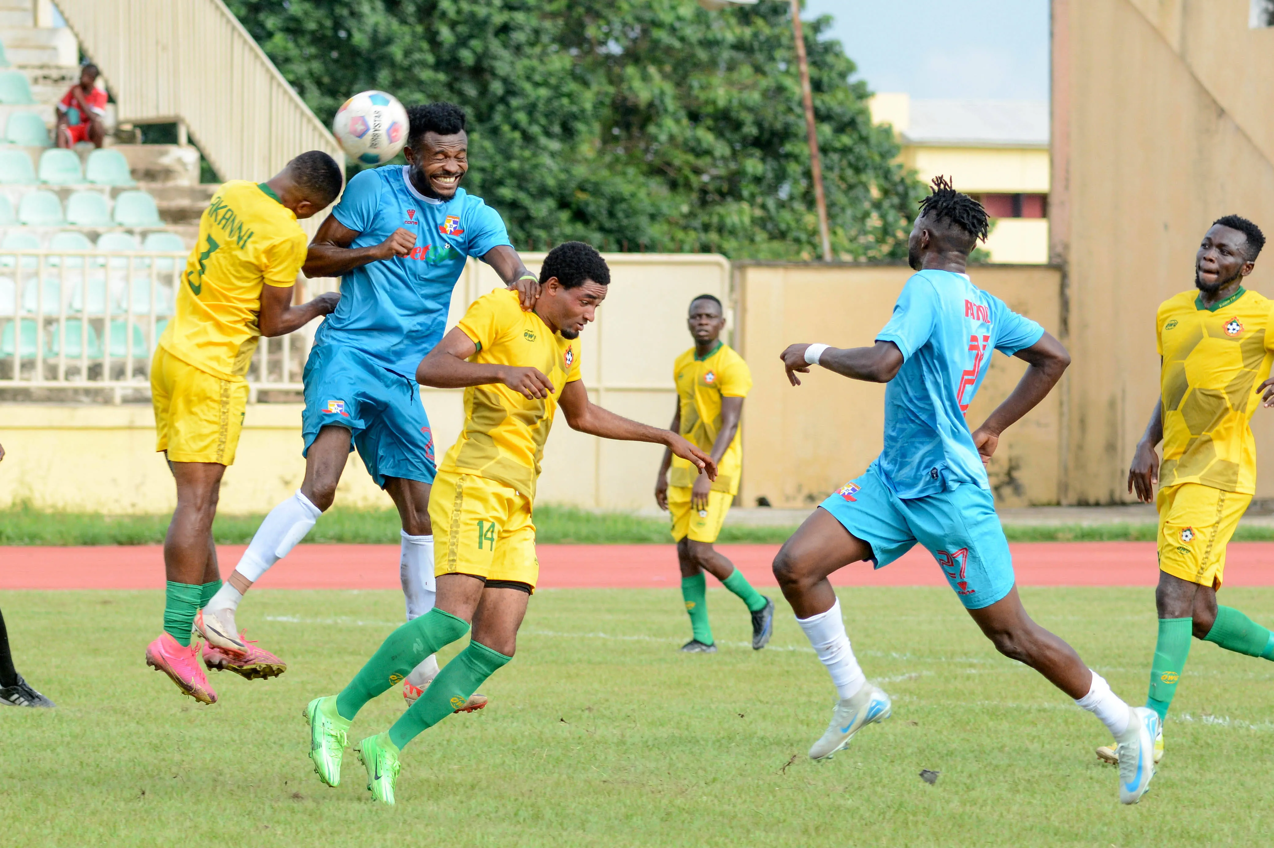 Kwara and Remo during the Nigeria Professional Football League NPFL matches between Kwara United and Remo Stars at Ilorin Township Stadium