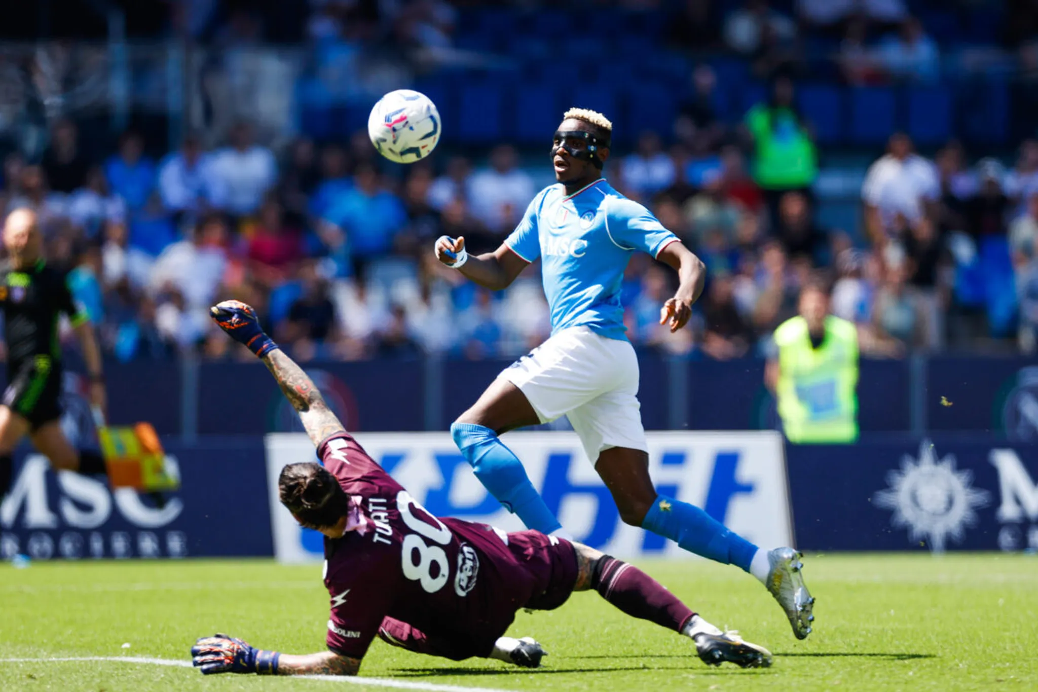 Osimhen reaches 15-goal milestone but short-handed Napoli held by Frosinone