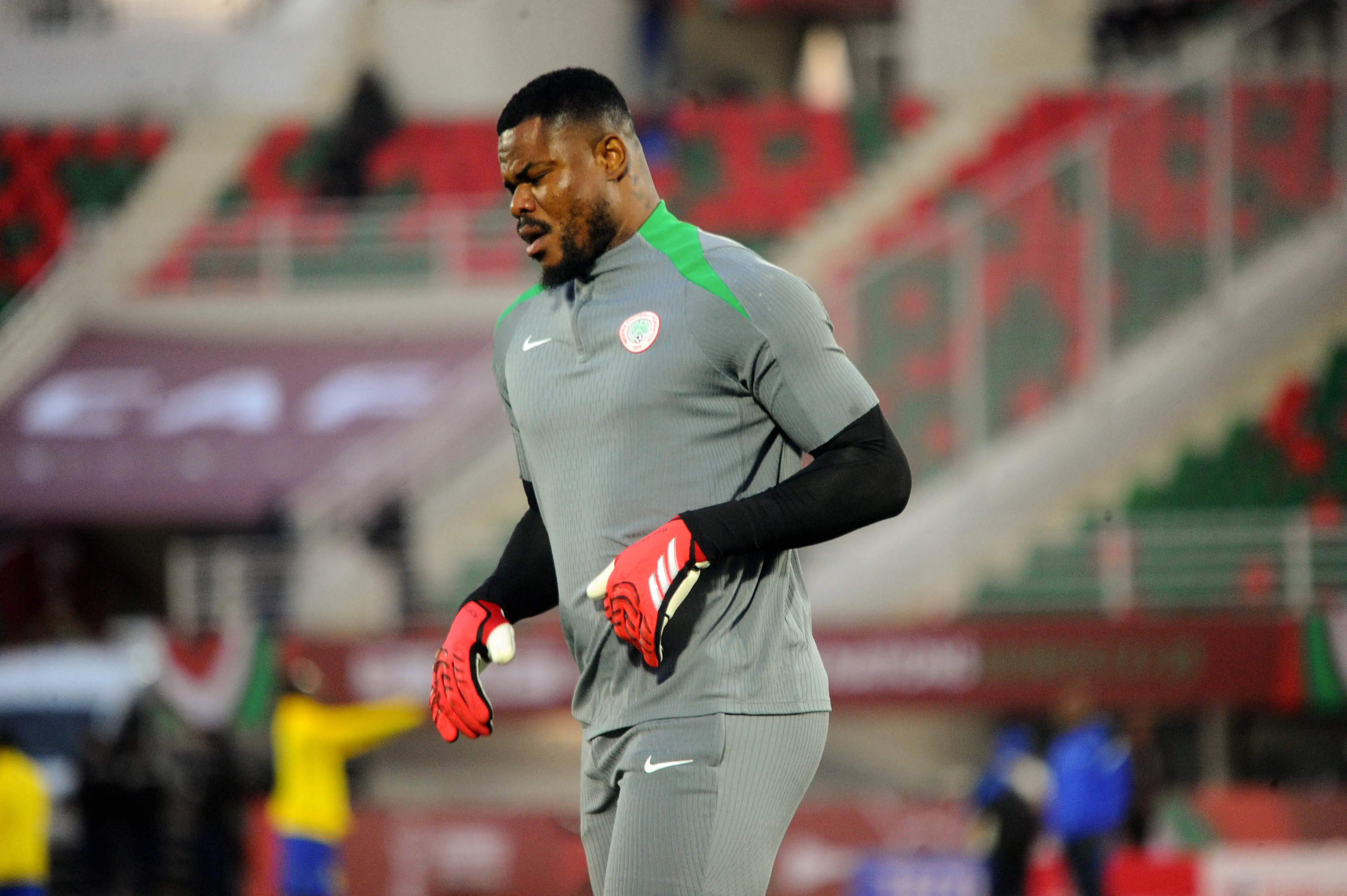 Super Eagles goalkeeper Stanley Nwabali 