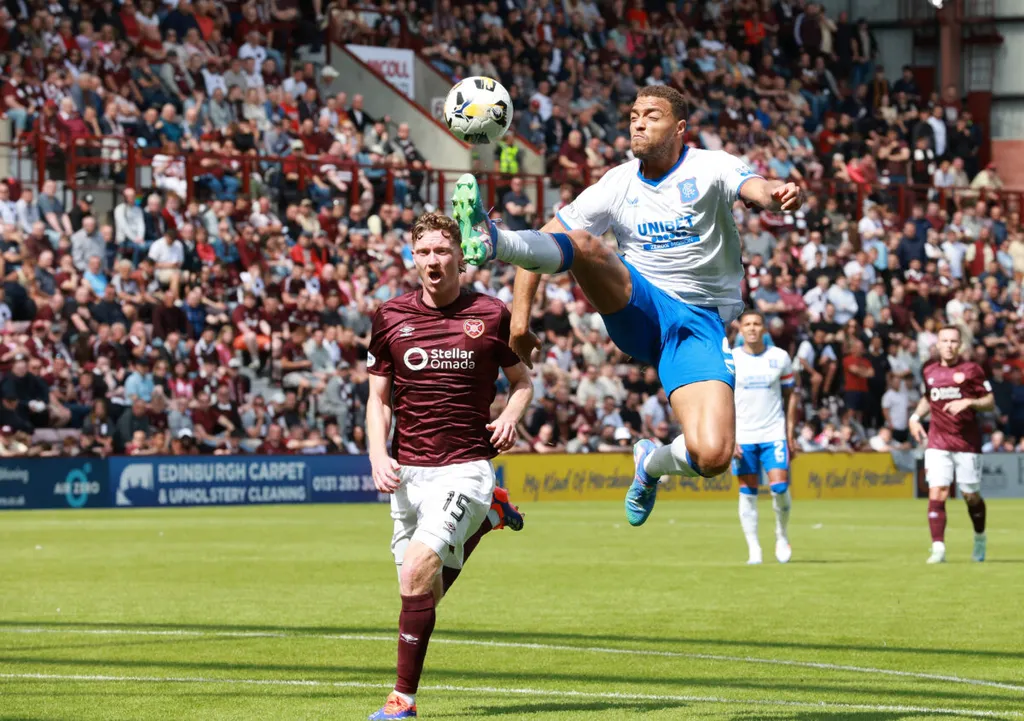 Heart of Midlothian v Rangers &ndash; William Hill Premiership &ndash; Tynecastle Park Rangers Cyriel Dessers in action against Hear