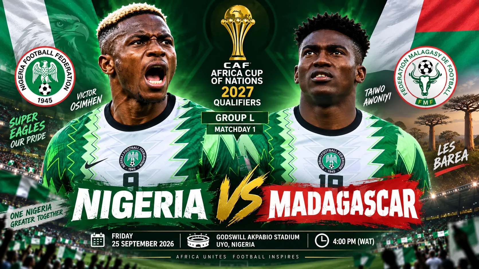 Nigeria vs Madagascar: Preview, team news, h2h as Super Eagles seek first AFCONQ win
