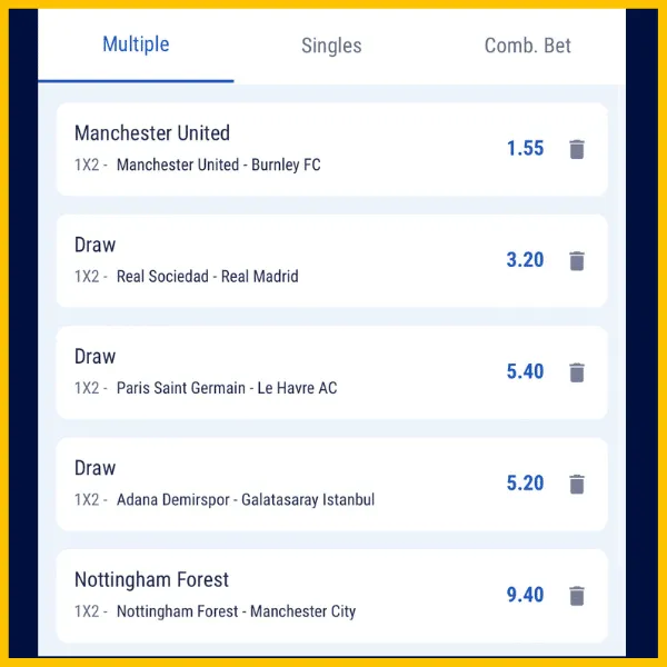 BetKing Coupon result