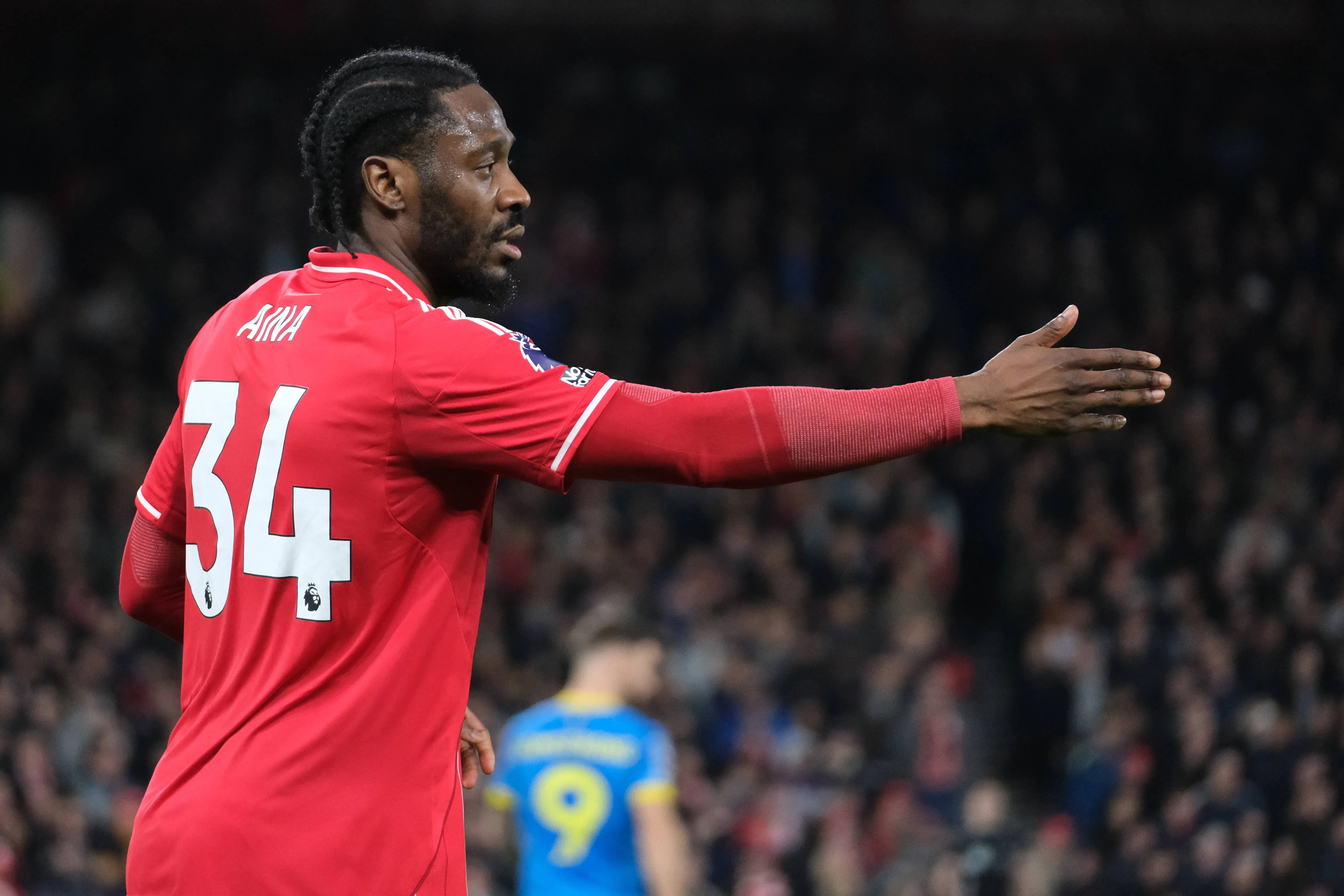 Ola Aina in action for Nottingham Forest