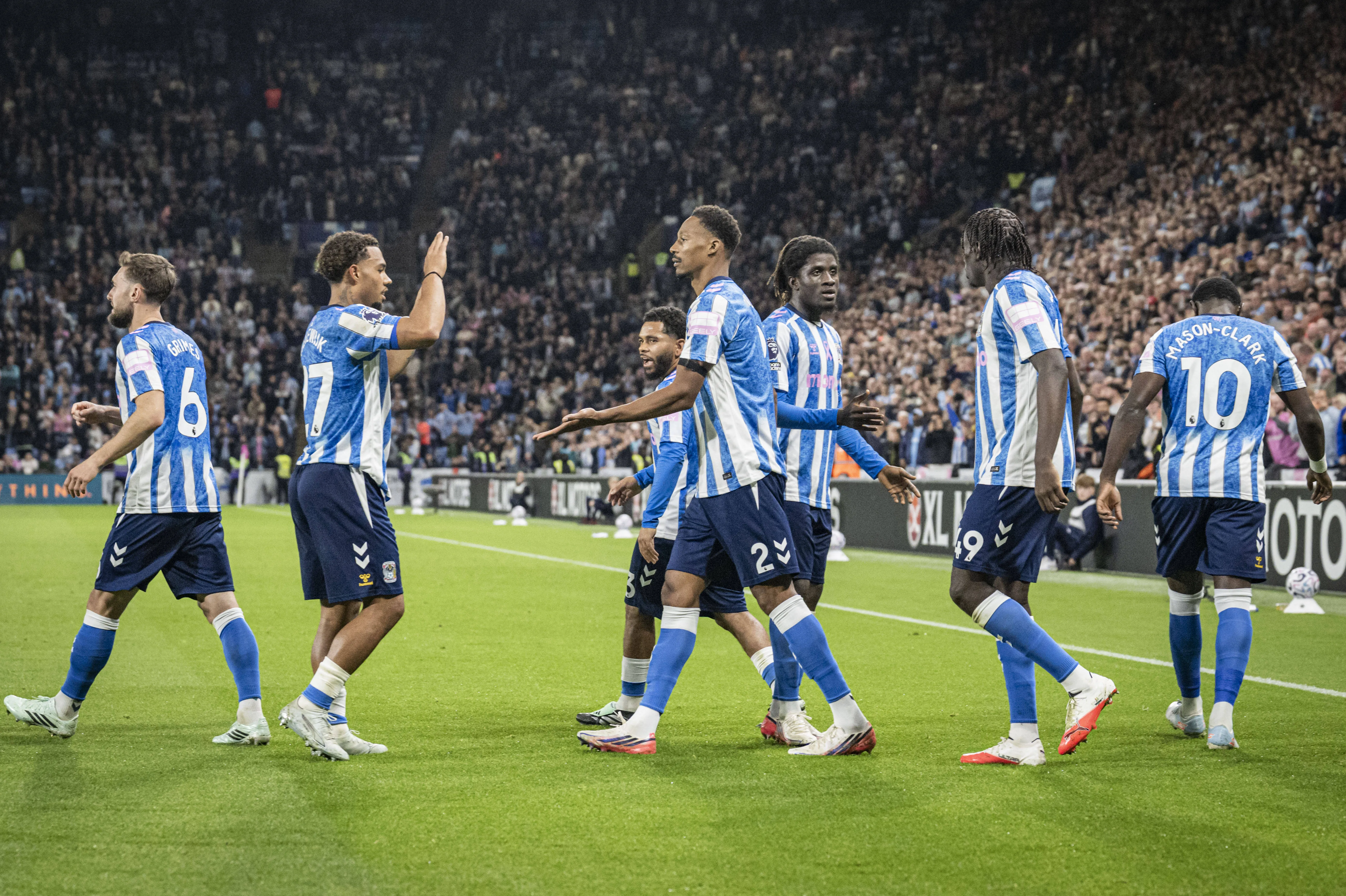 Coventry City celebrate goal