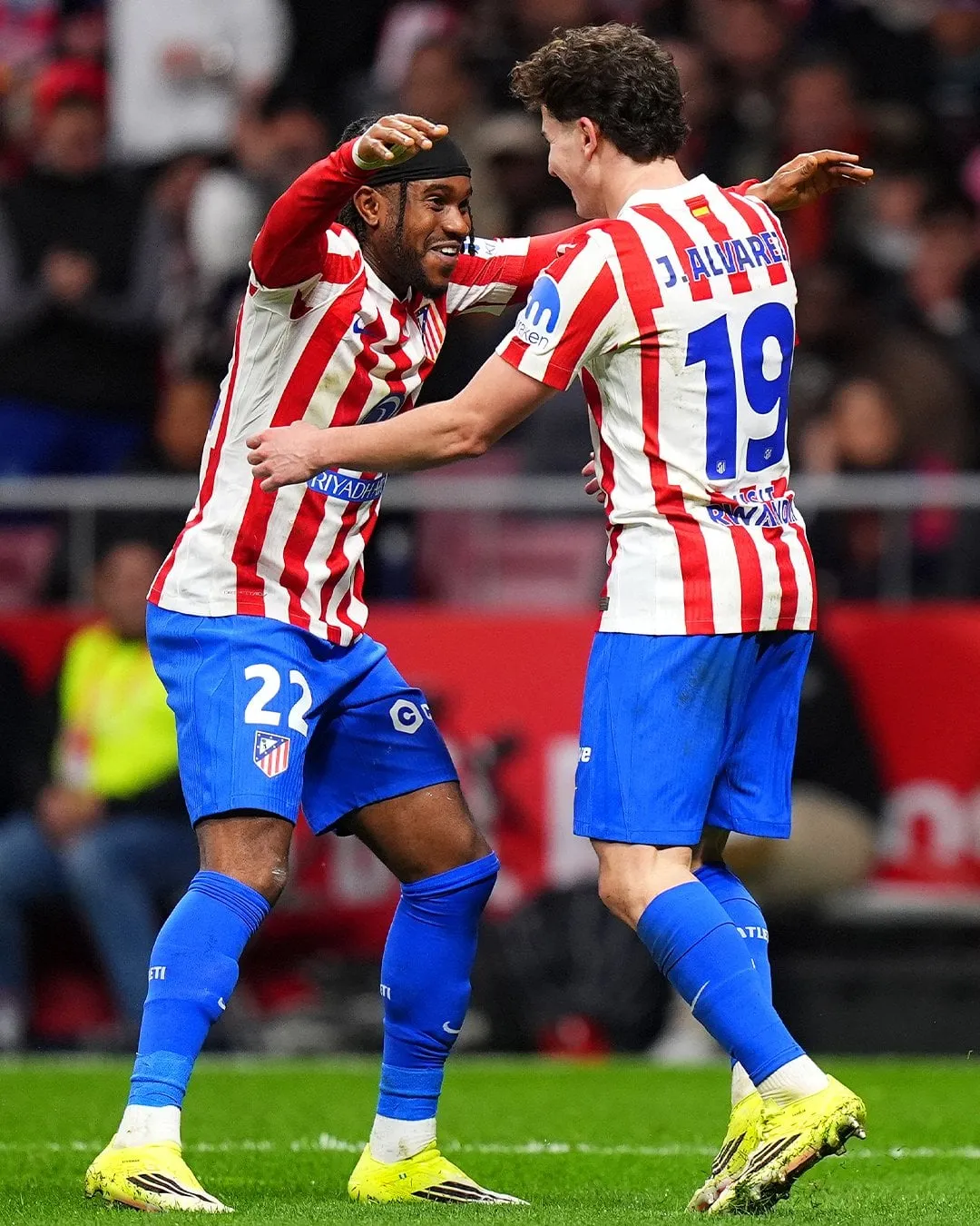 Ademola Lookman after scoring against Barcelona for Atletico Madrid