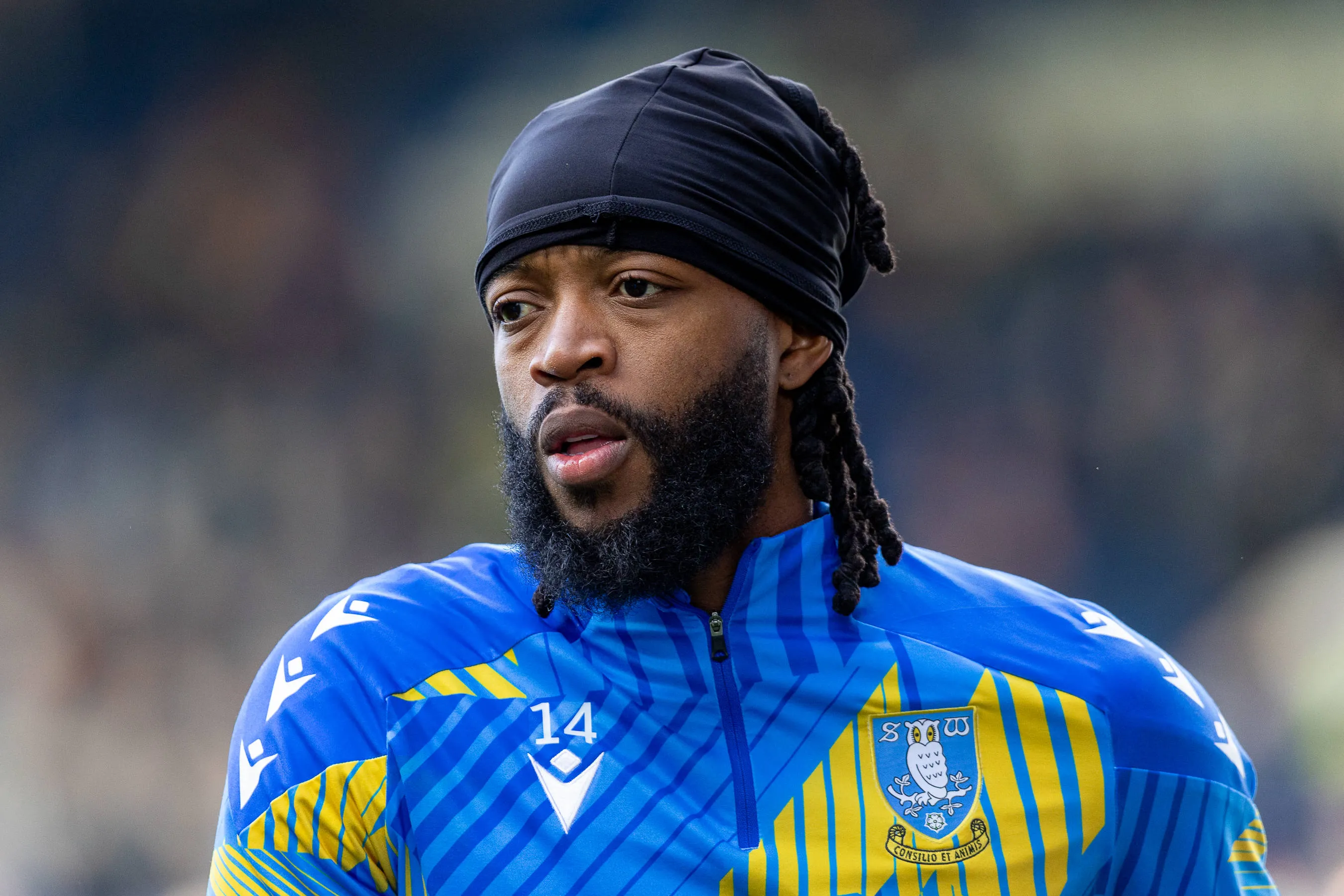 Nathaniel Chalobah of Sheffield Wednesday in the warm-up session