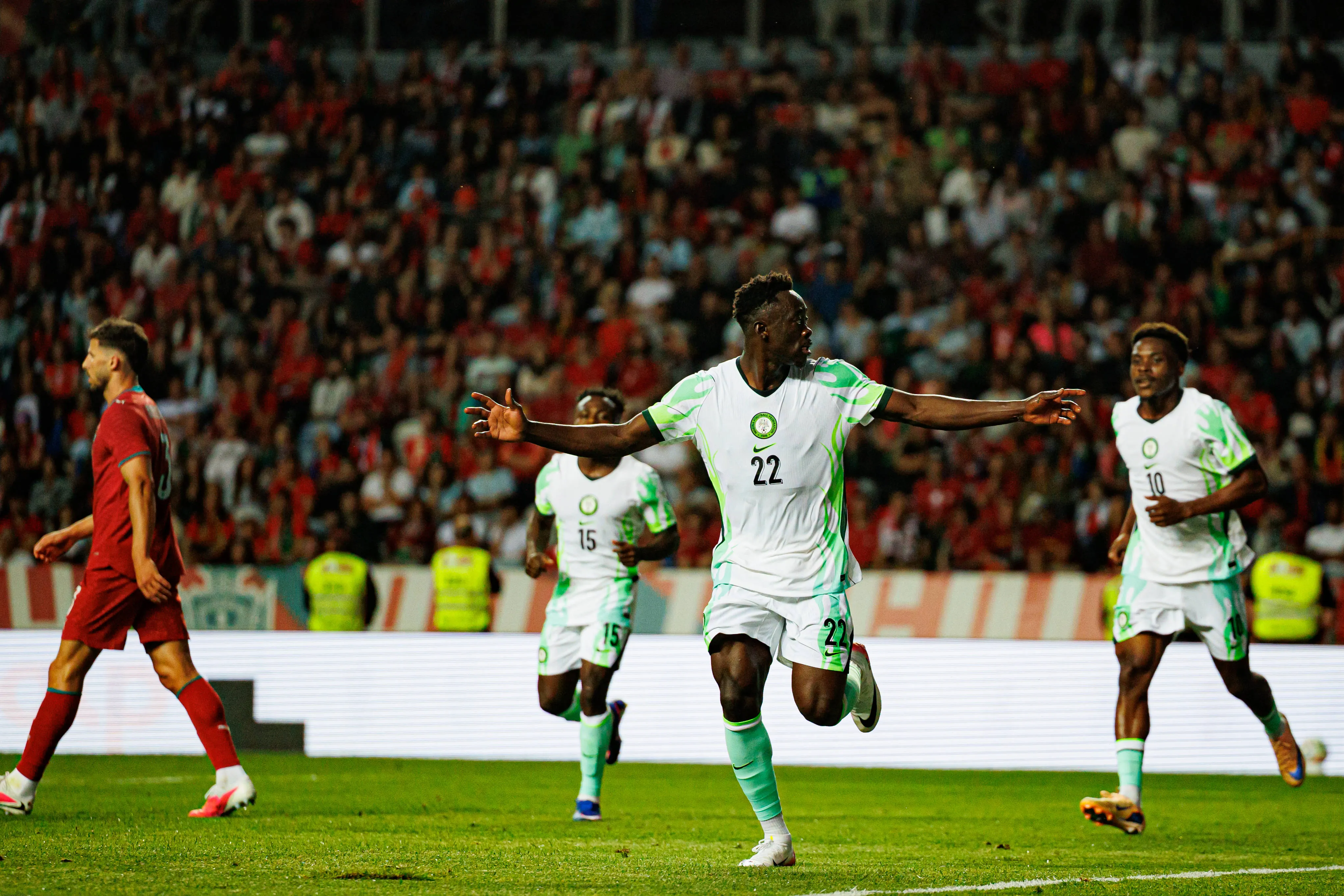 Portugal 2-1 Nigeria: Adams&rsquo; goal not enough for Super Eagles, as Conceicao dagger seals win for Selecao