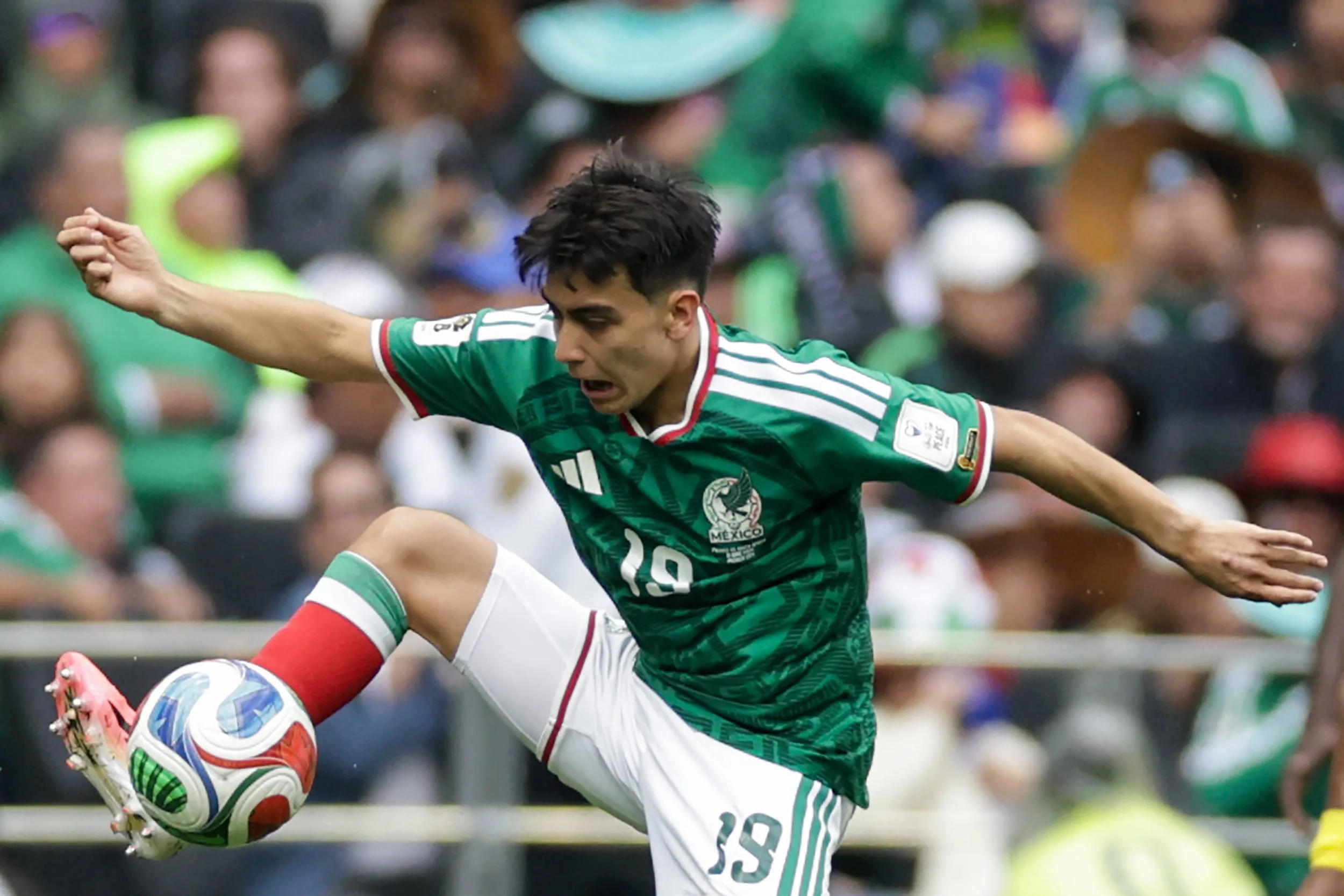 Mexico's Gilberto Mora in action in the 2026 FIFA World Cup