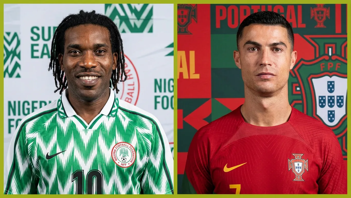 Okocha, Ronaldo or Fernandes? Portugal vs Nigeria combined all-time greatest XI revealed