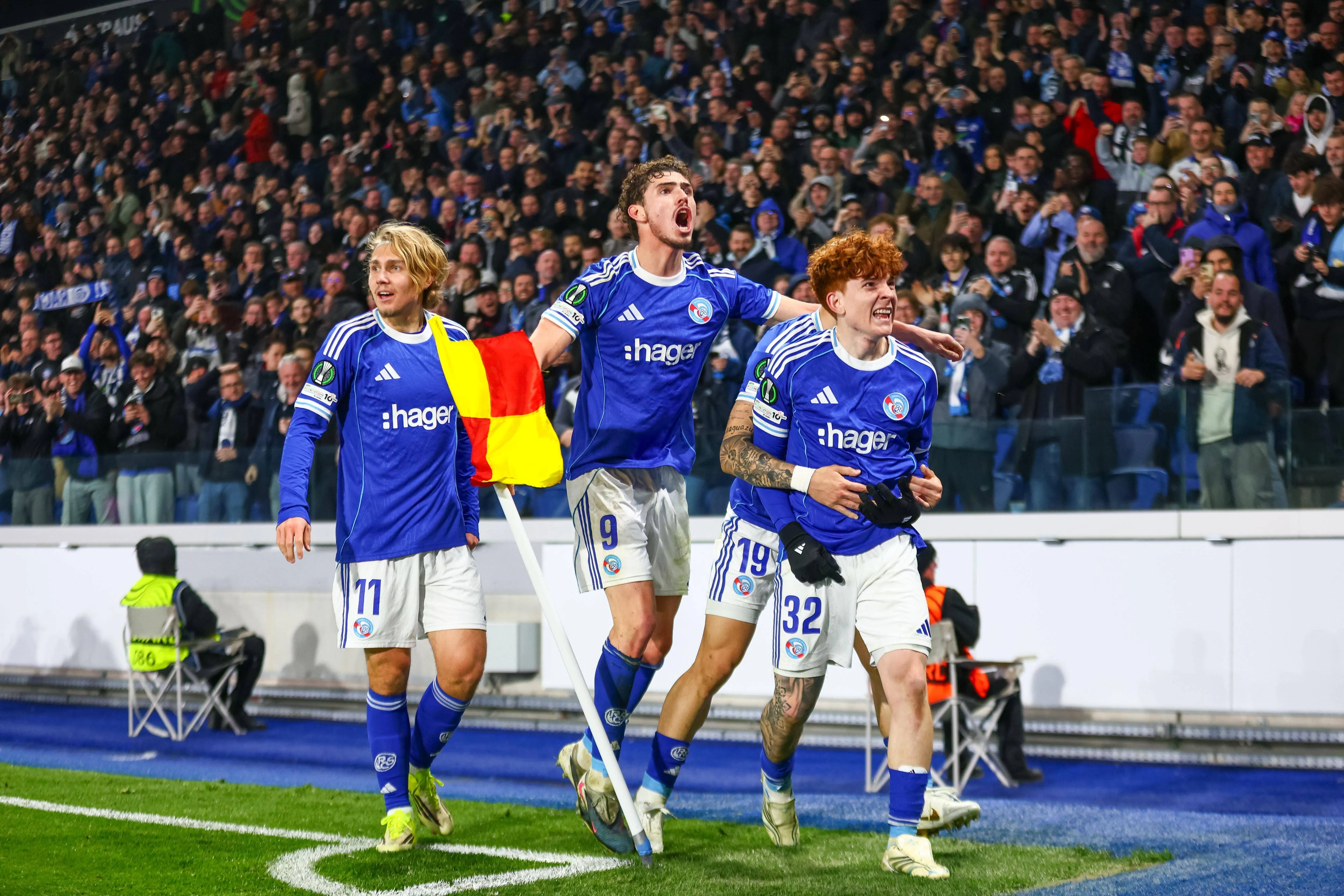 Panichelli Joaquin, Enciso Julio, Barco Valentin, Nanasi Sebastian of  Strasbourg