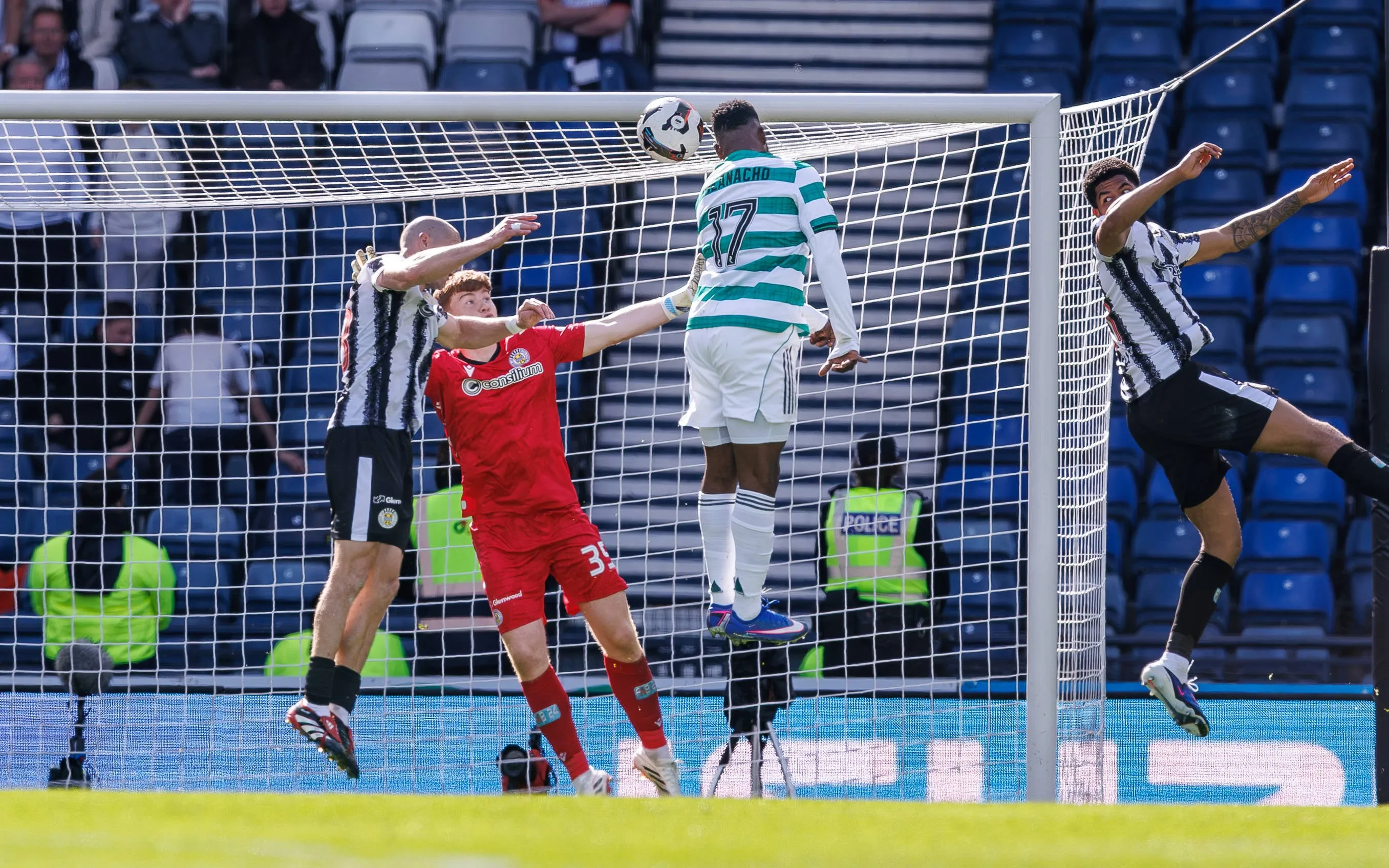 Kelechi Iheanacho of Celtic scores