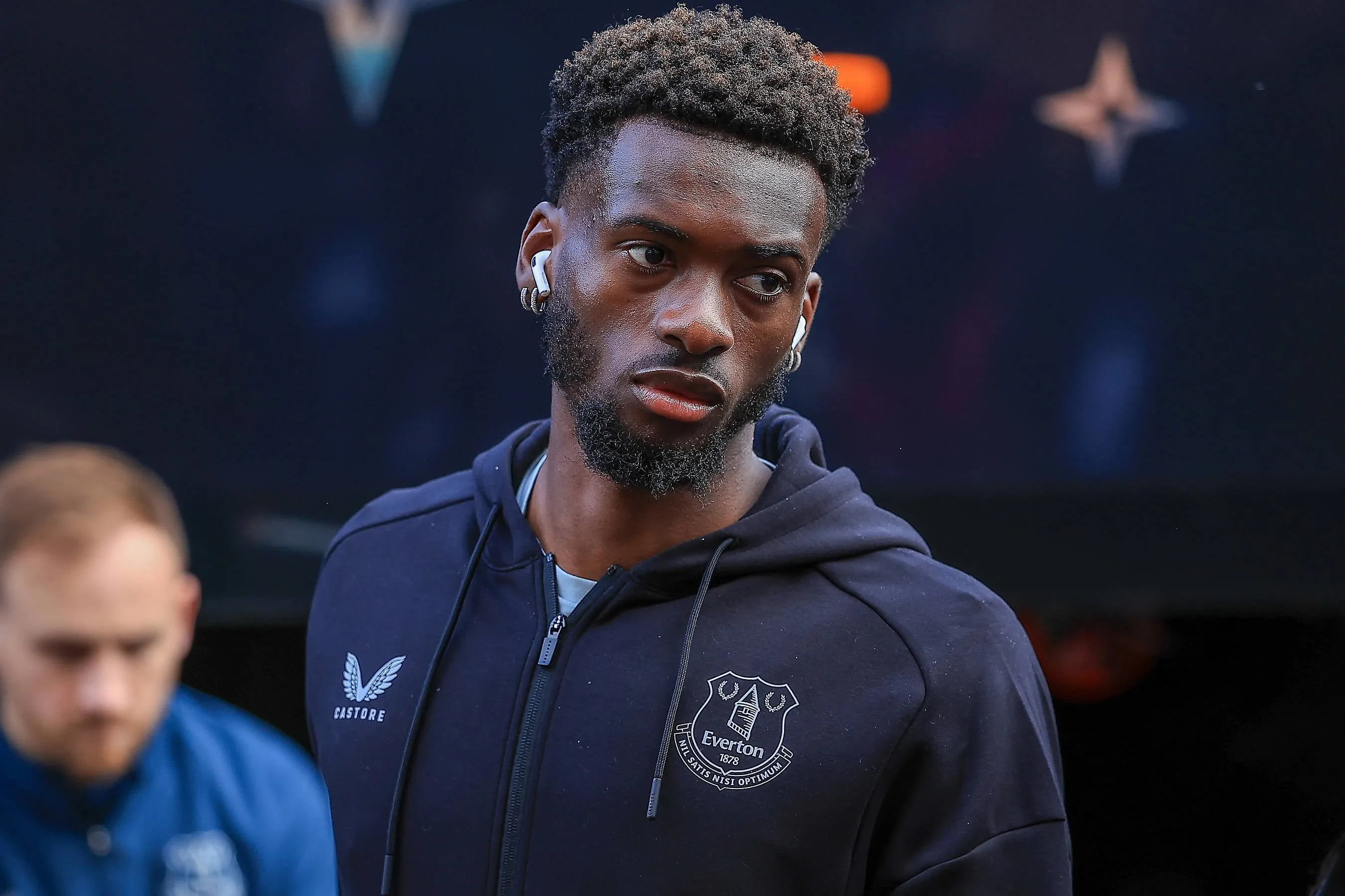 Everton midfielder Tim Iroegbunam