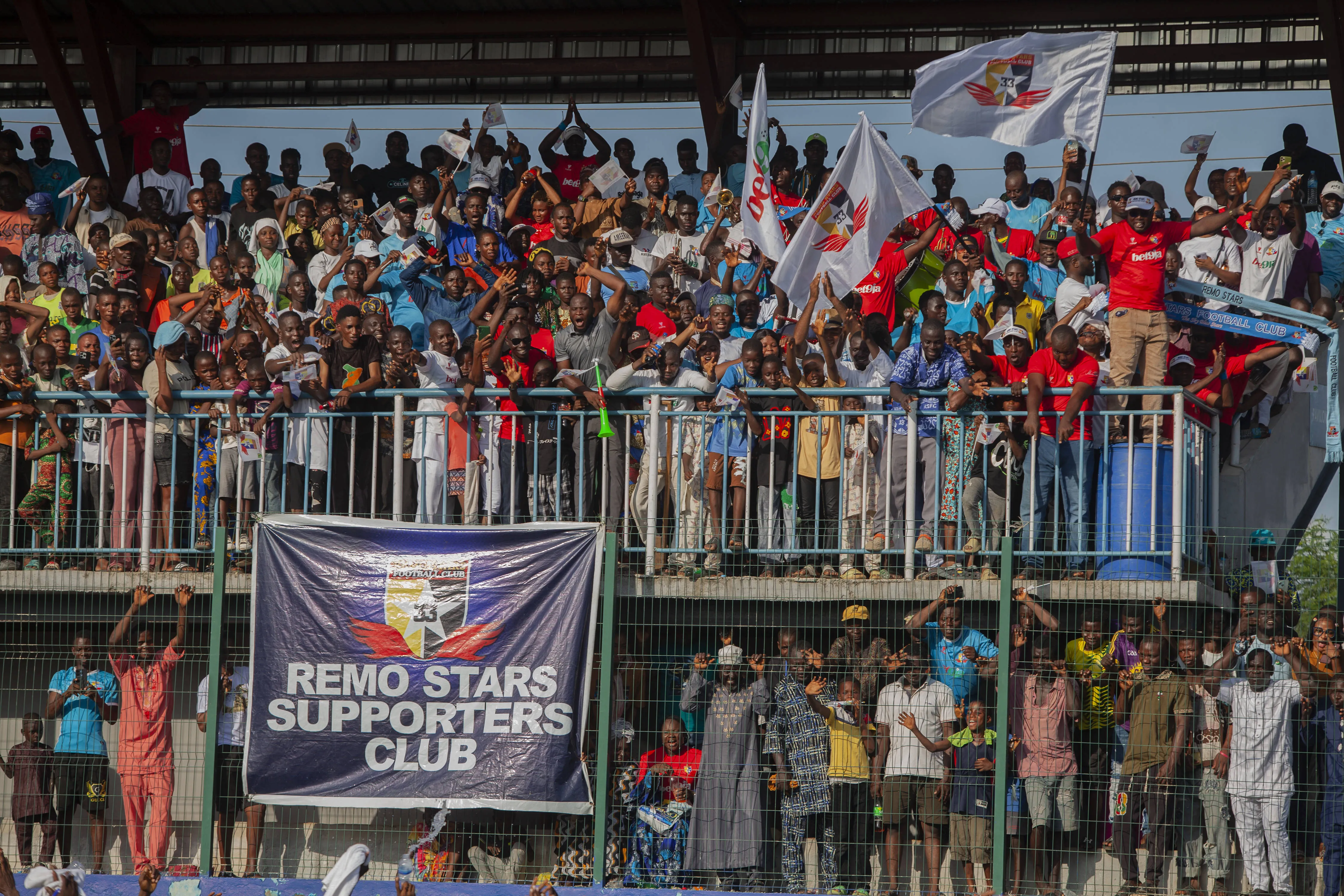 Remo Stars Receive NPFL 2024/2025 Season Trophy In Ikenne Fans celebrate after Remo Stars FC beats Ikorodu City FC in Ikenne. Remo Stars, the champions of the Nigeria Premier Football League NPFL 2024/2025 season