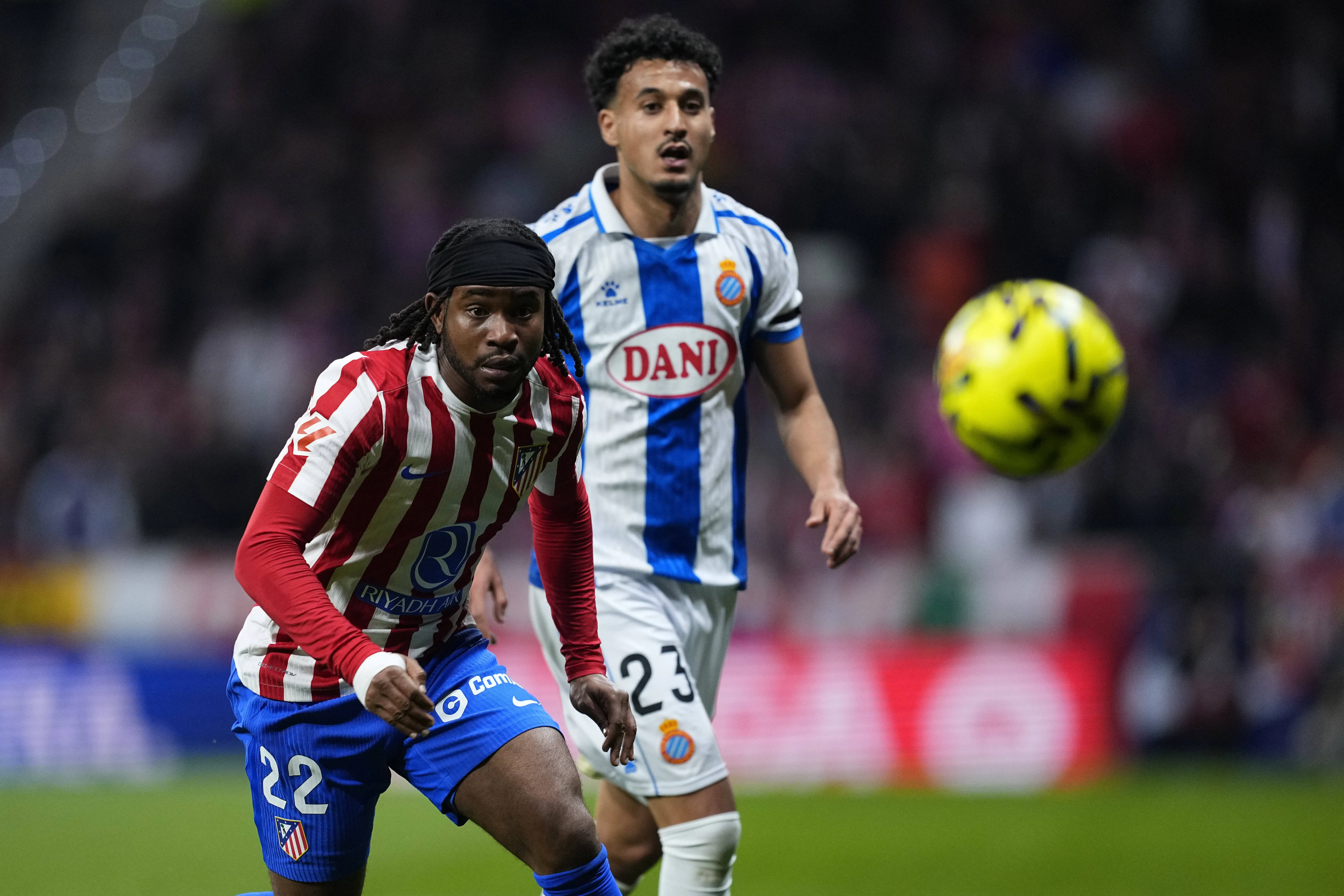 Ademola Lookman in action for Atletico Madrid