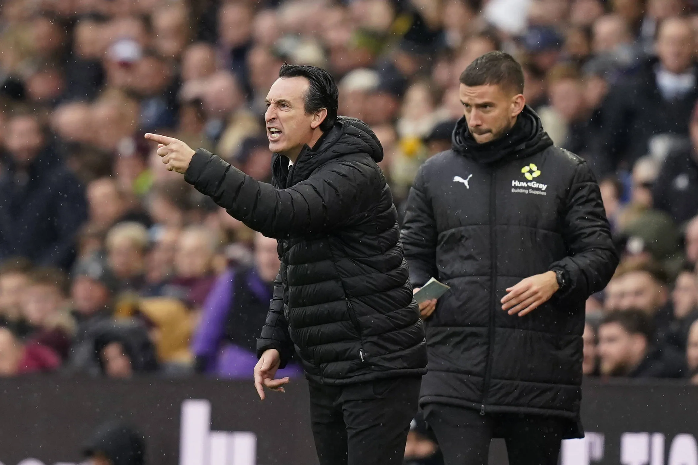 Unai Emery head coach of Aston Villa.