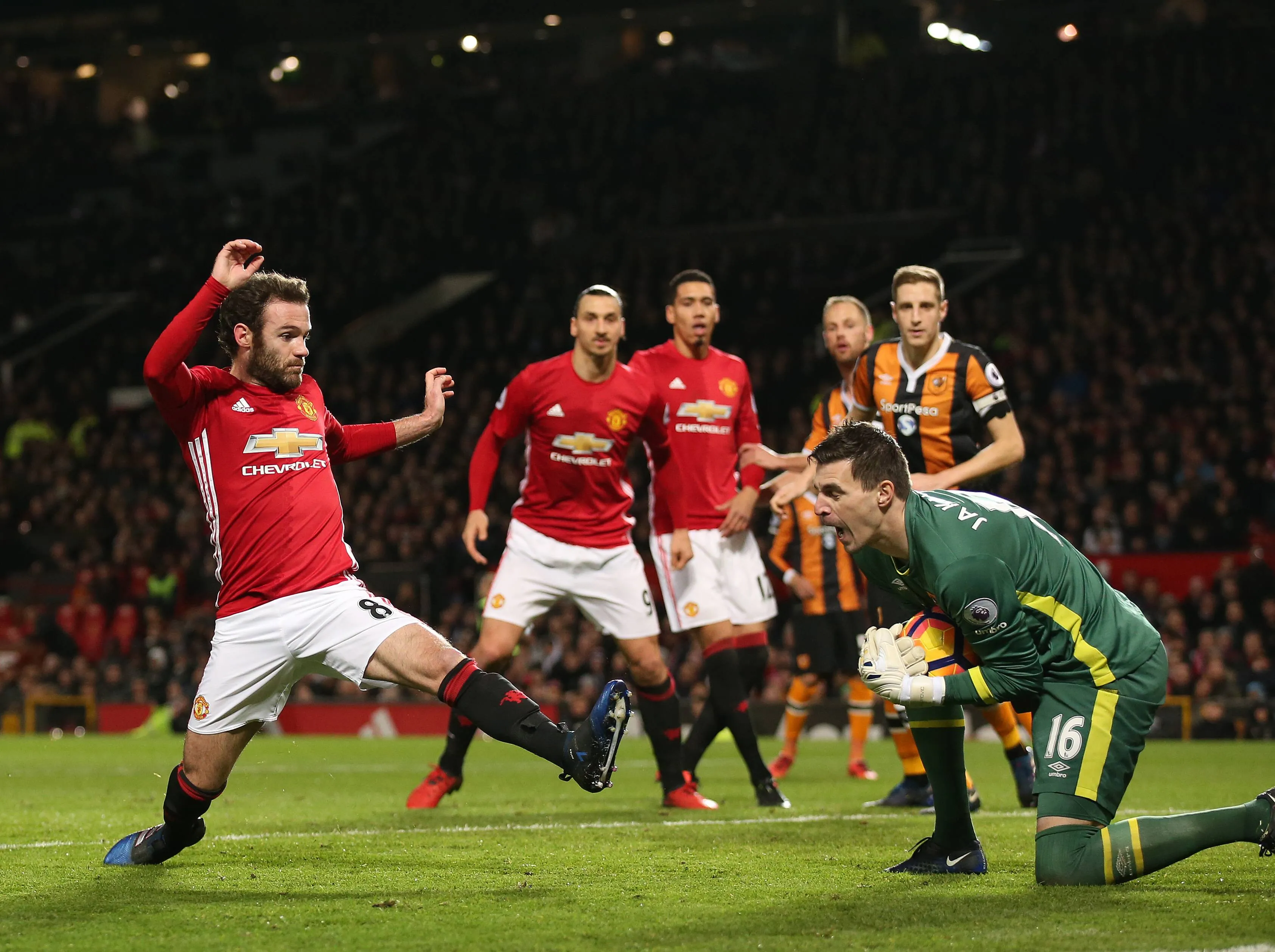 Manchester United vs Hull City in 2017.