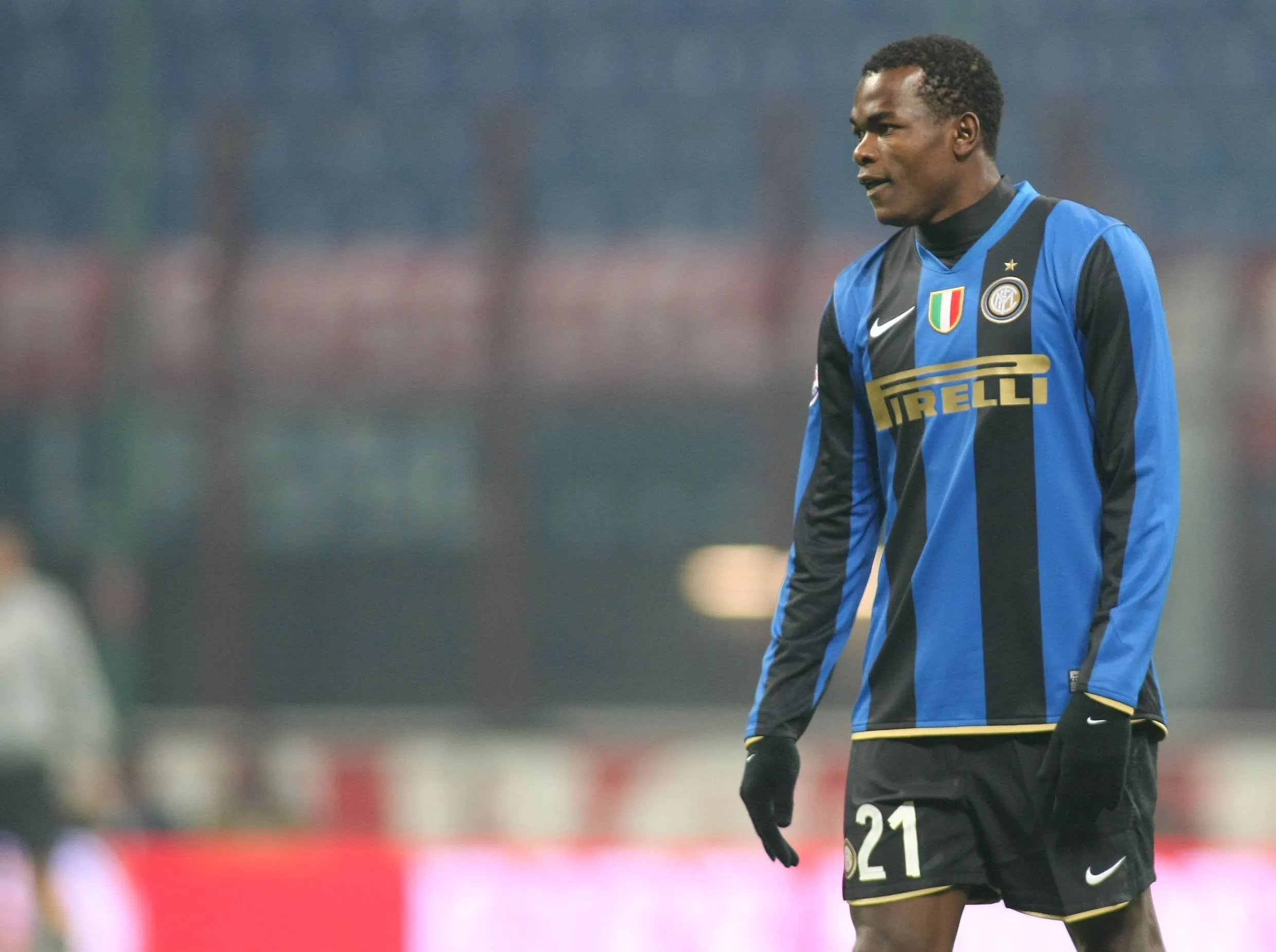 Victor Nsofor Obinna in action for Inter Milan