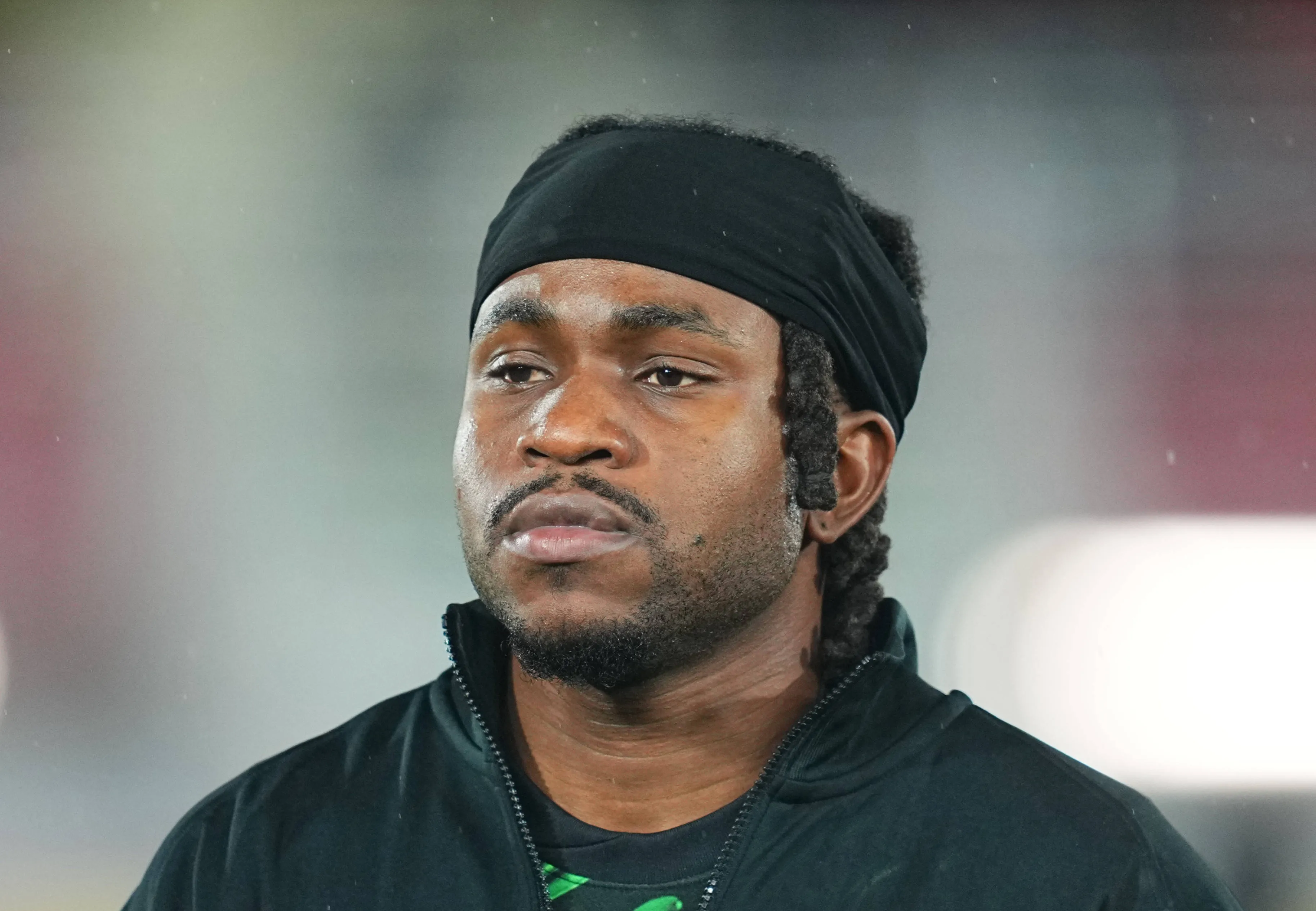 Ademola Lookman looks on