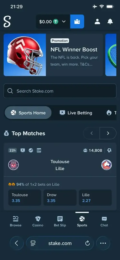Stake betting site rated as the top bookmaker in Nigeria