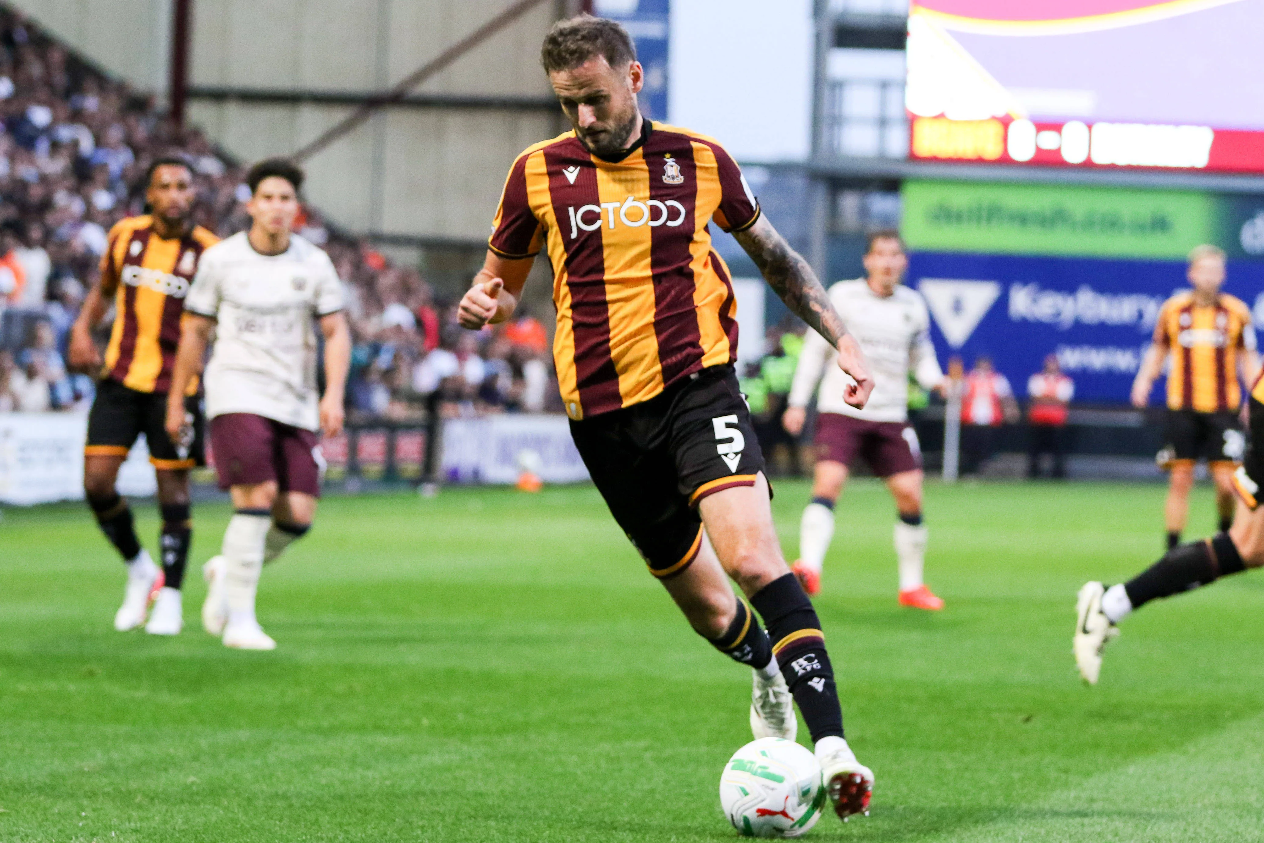 Macaulay Gillesphey of Bradford City. 