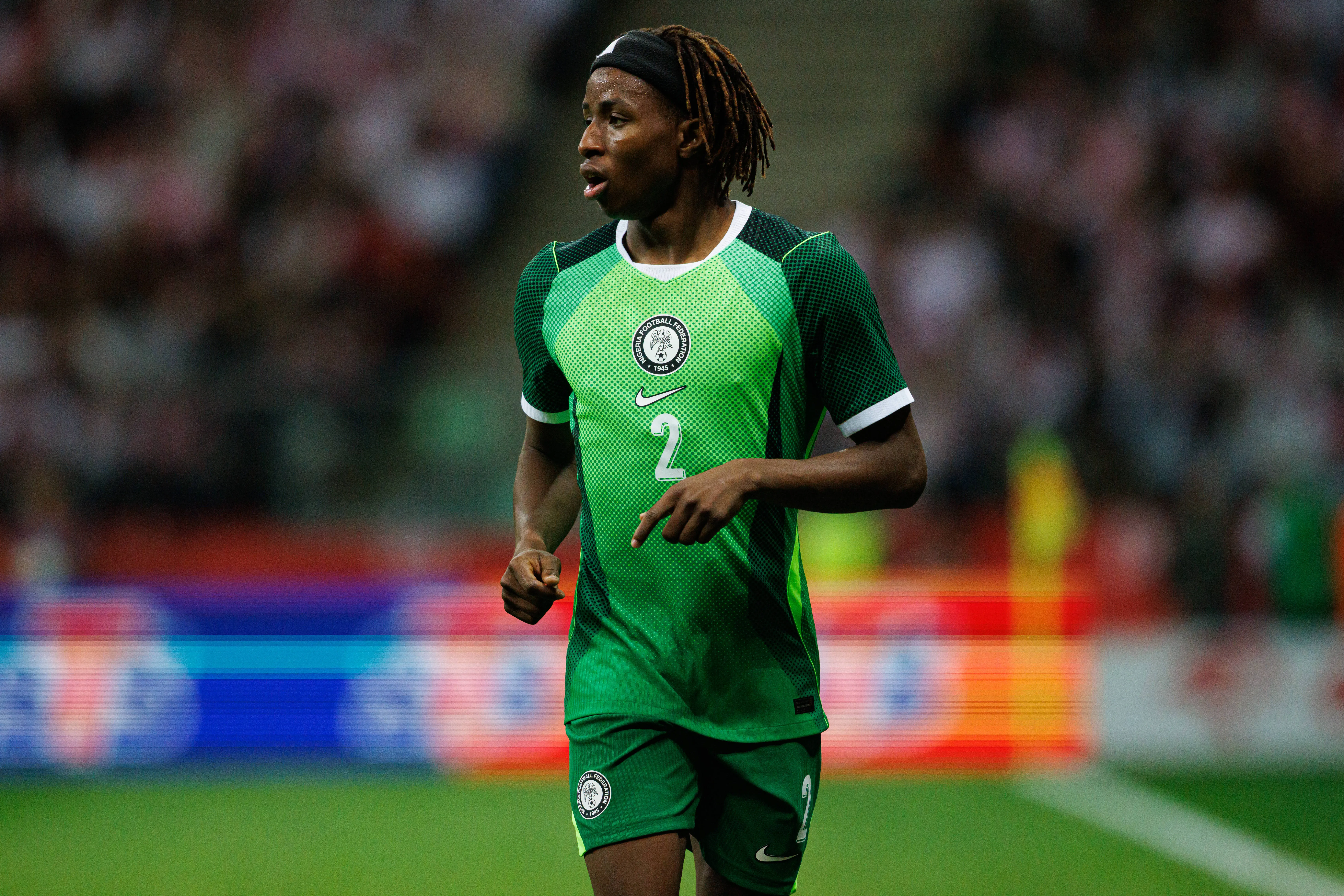 Abdullahi Bewene seen during International Friendly game between national teams of Poland and Nigeria.