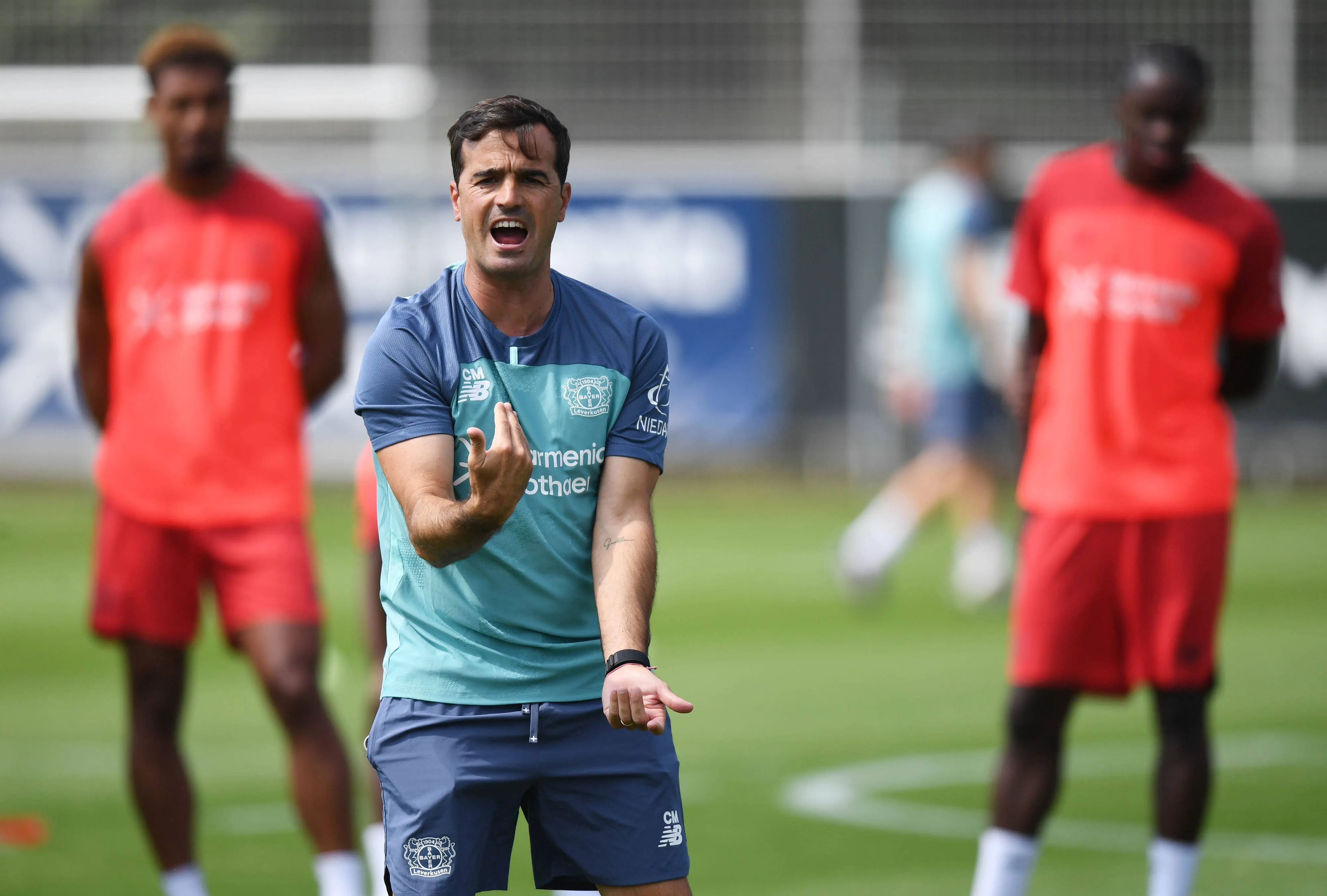 Coach Carles Martinez Novell, Bayer Leverkusen.