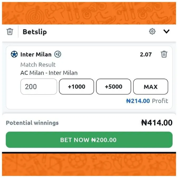 Betano registration betslip