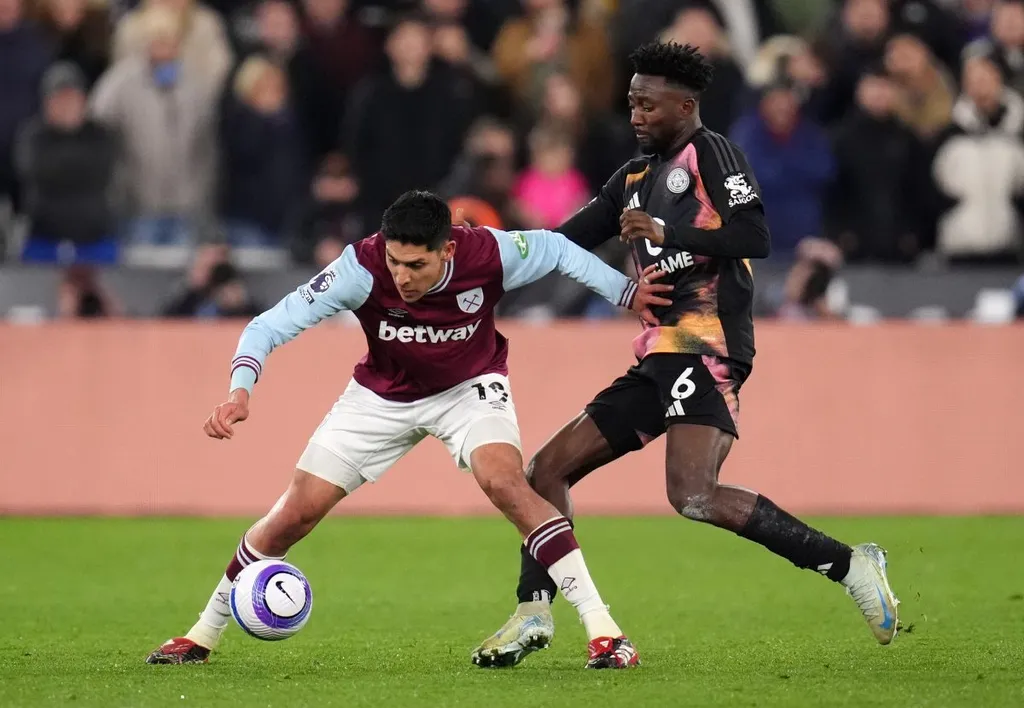 Nddi's performance against West Ham in numbers