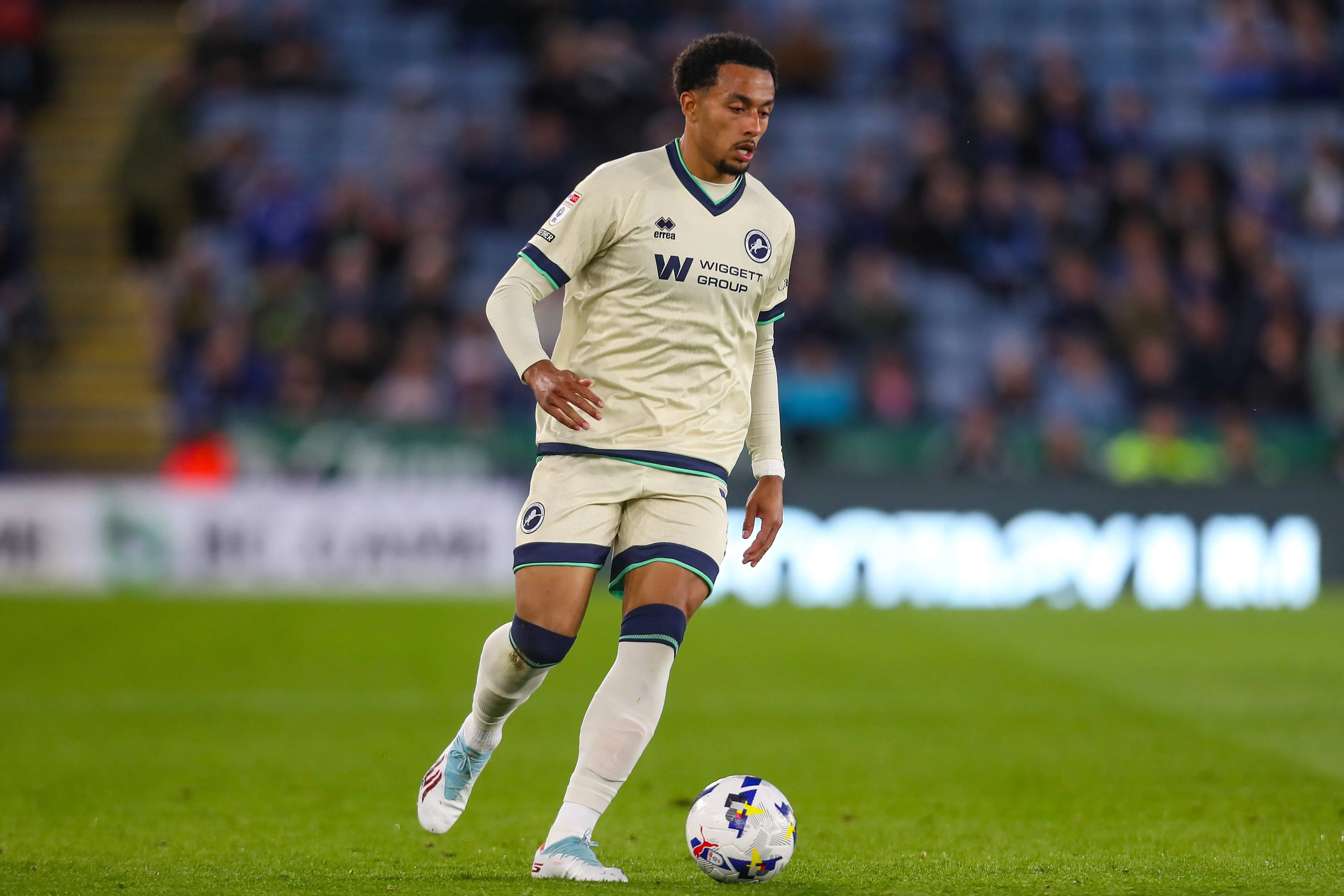 Femi Azeez Of Millwall during the Leicester City v Millwall EFL Sky Bet Championship match