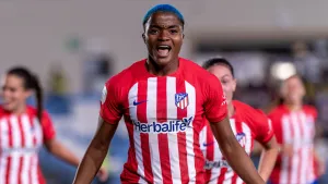 Red-hot Super Falcons captain Ajibade strikes again, stars in Madrid Derby hammering