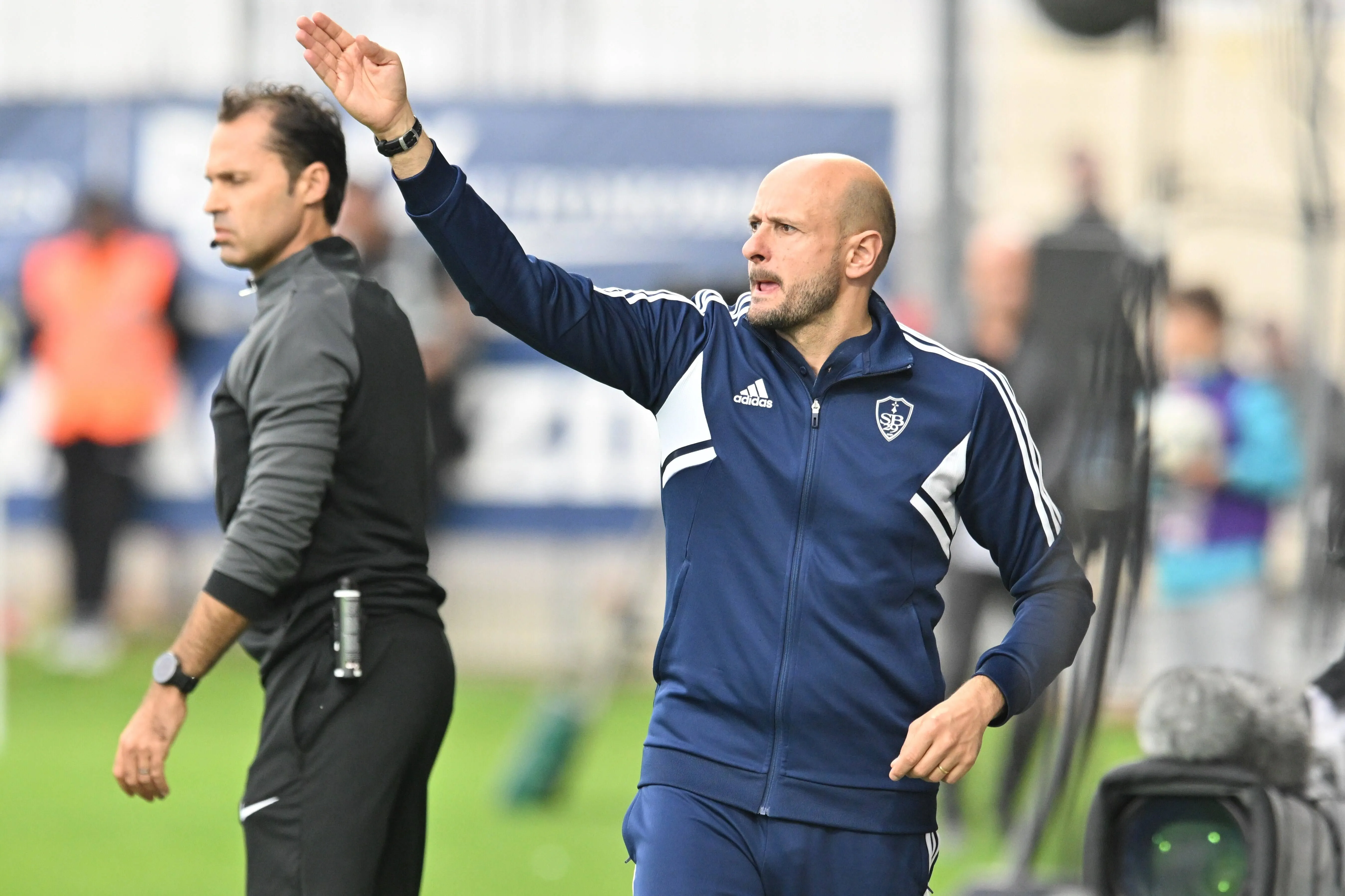 Brest head coach Julien Lachuer