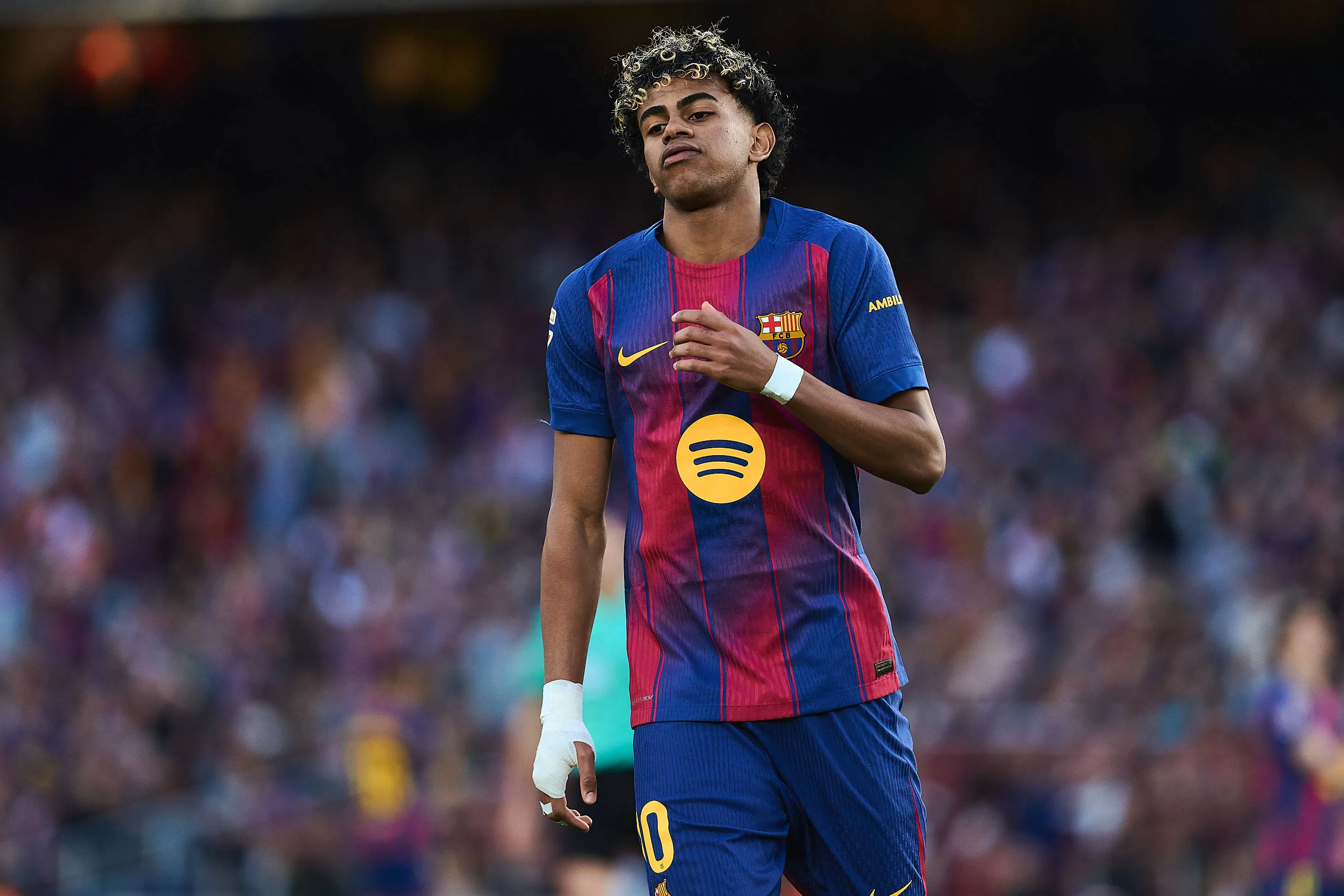 Barcelona star Lamine Yamal.