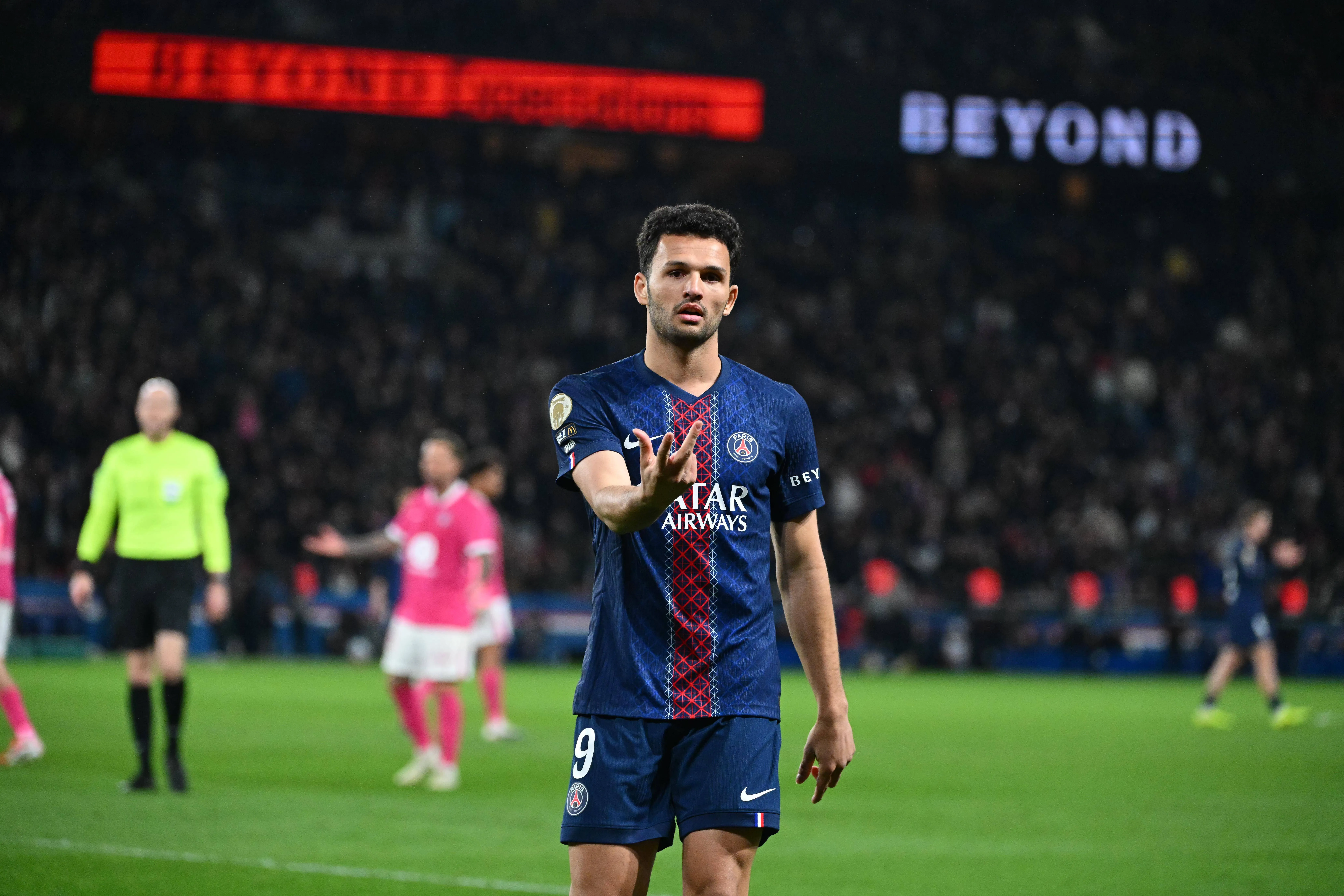 PSG: Goncalo Ramos in action for Paris Saint-Germain
