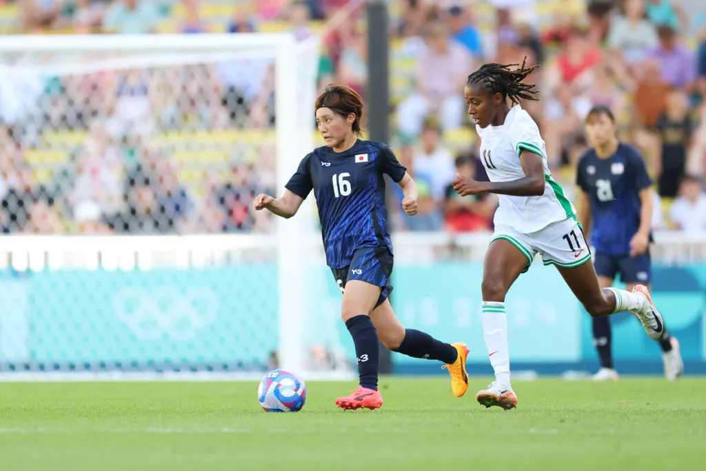  Super Falcons star Jennifer Echegini in action for Nigeria at the Olympics
