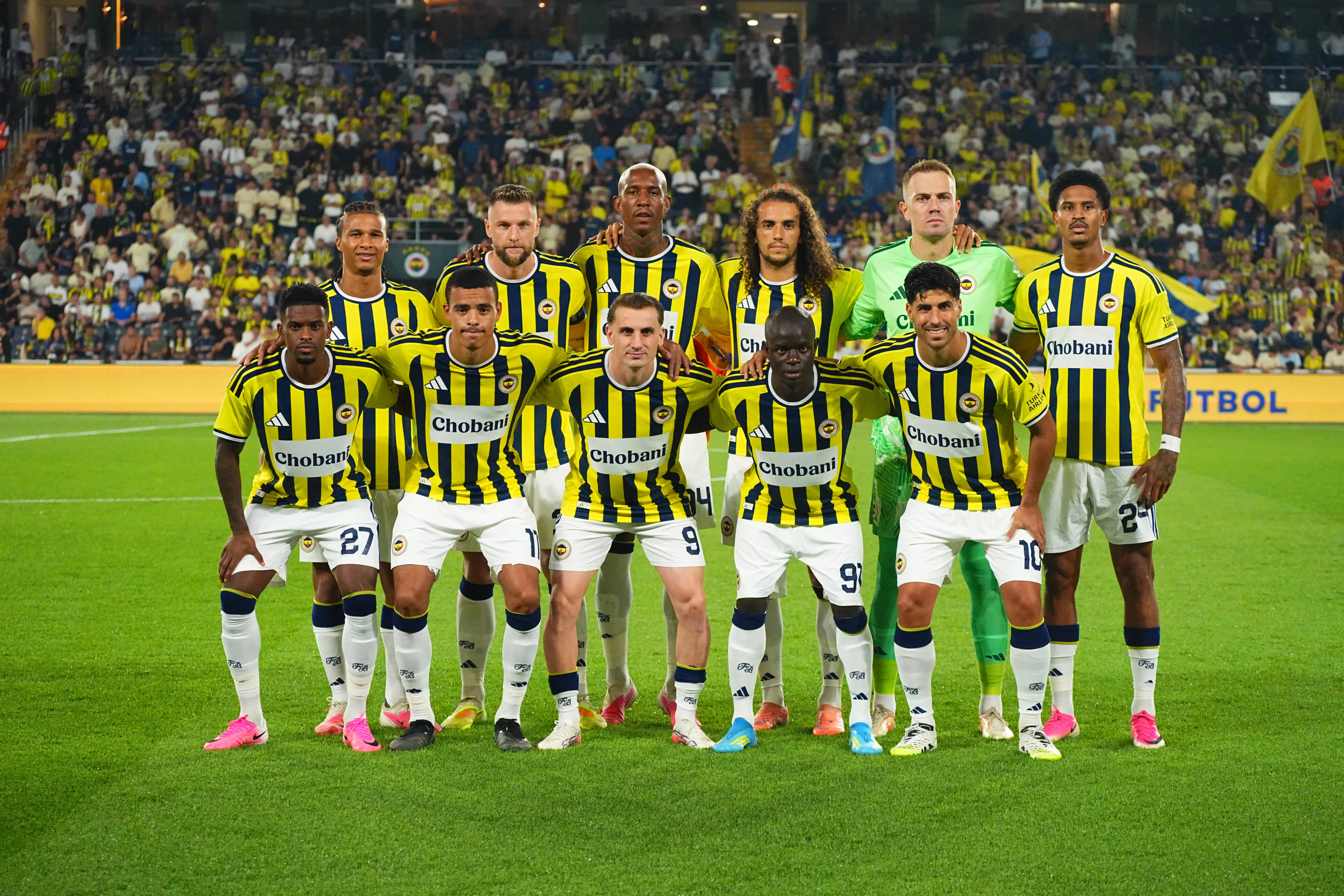 Nathan Ake , Milan Skriniar , Anderson Talisca , Matteo Guendouzi , Goalkeeper Mert Gunok , Jayden Oosterwolde , Nelson Semedo , Mason Greenwood , Kerem Aktuyrkoglu , N Golo Kante , Marco Asensio of Fenerbahce SK 