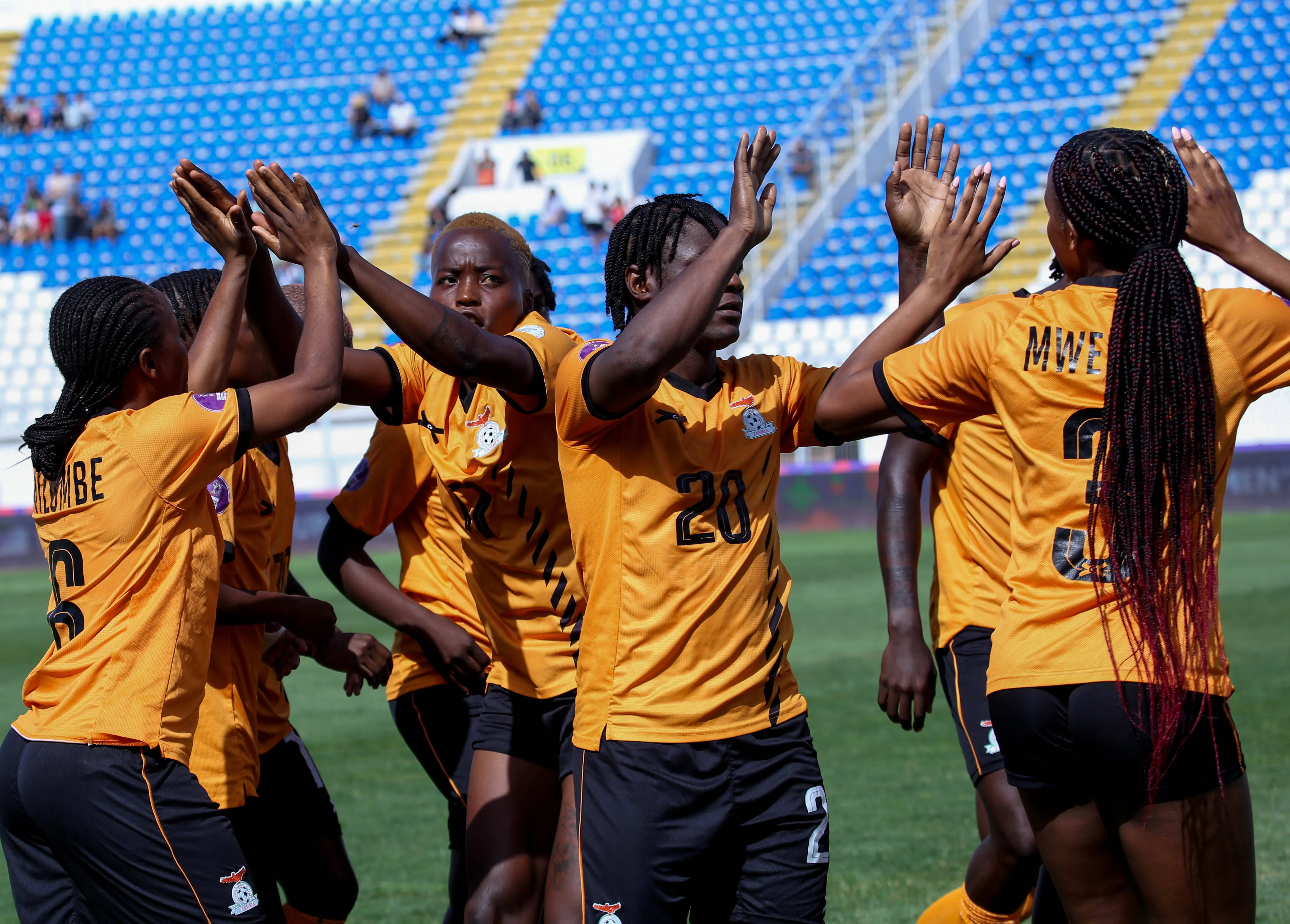 Zambia during the 2025 Women s Africa Cup of Nations WAFCON quarter Finals match between Nigeria and Zambia at Stade Larbi Zaouli on July 18, 2025 in Casablanca, Morocco