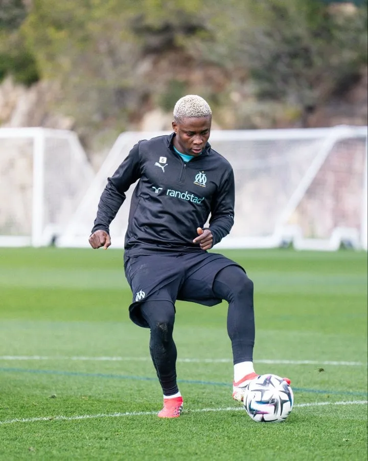 Tochukwu Nnadi in training for Marseille 