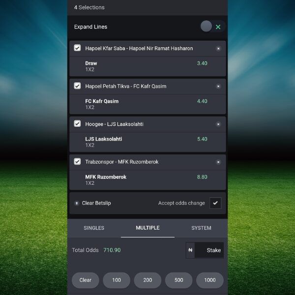 Accumulator bet
